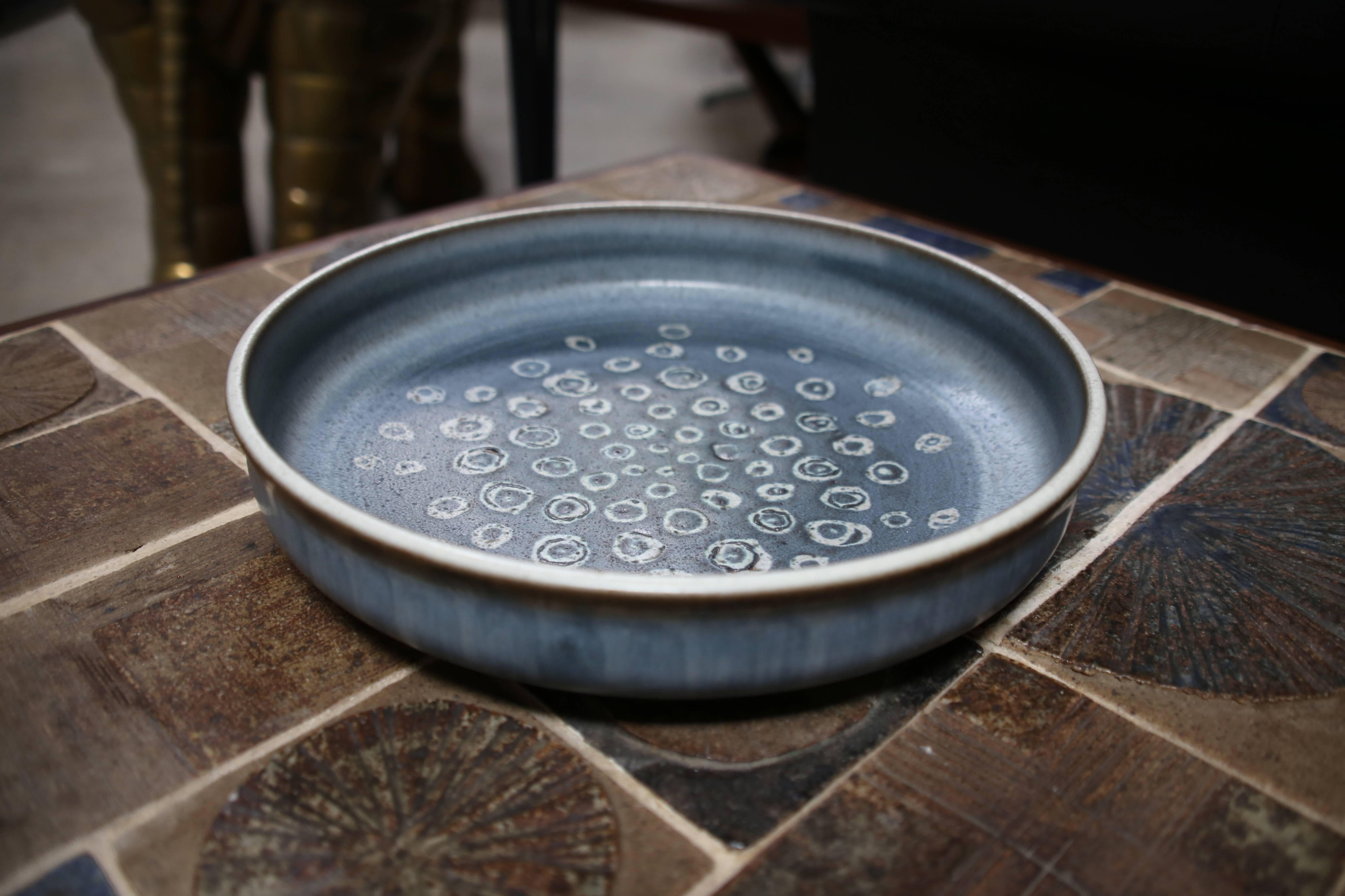 Glazed stoneware bowl by Rupert Deese.