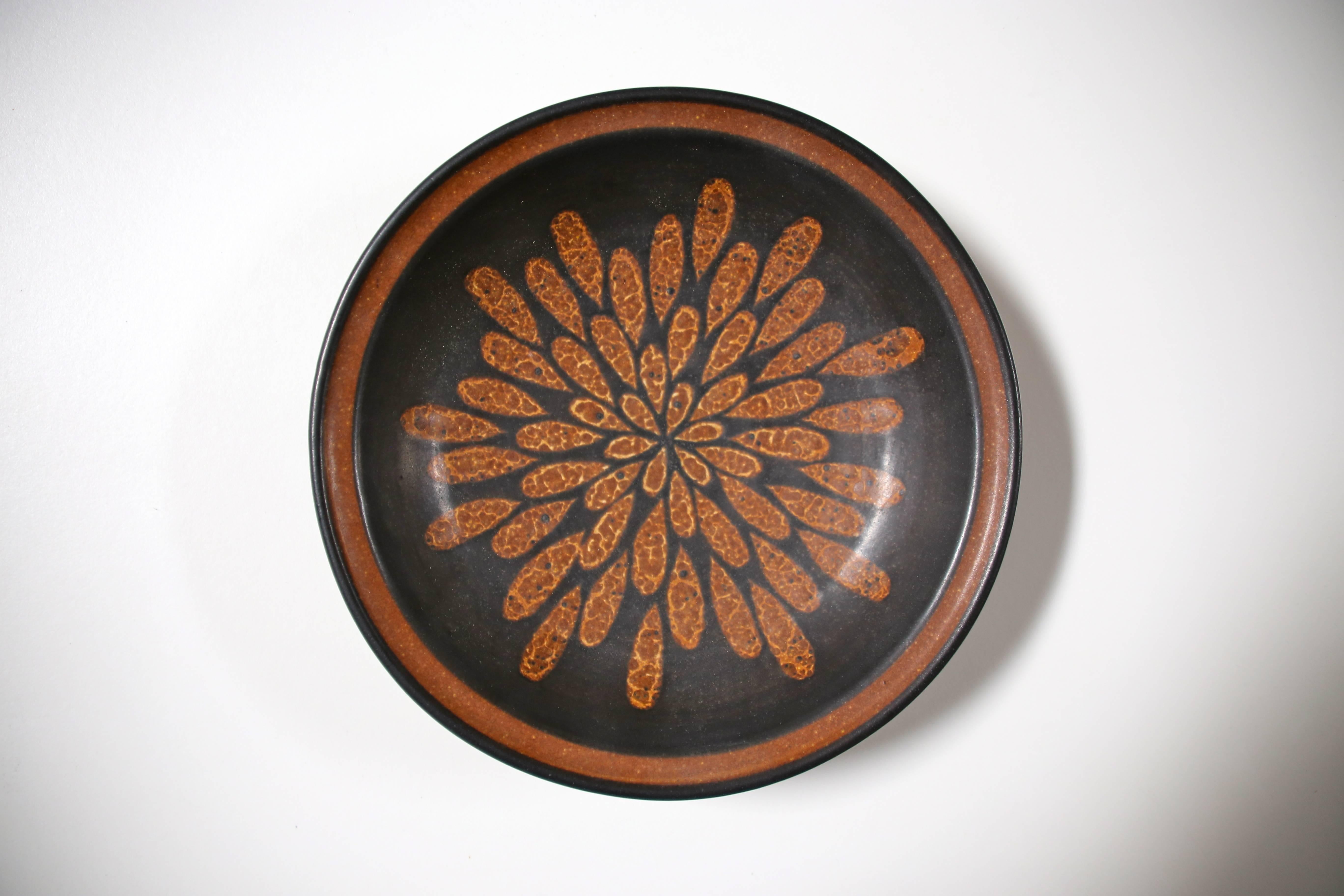 Glazed Stoneware Bowl by Harrison Mcintosh  2