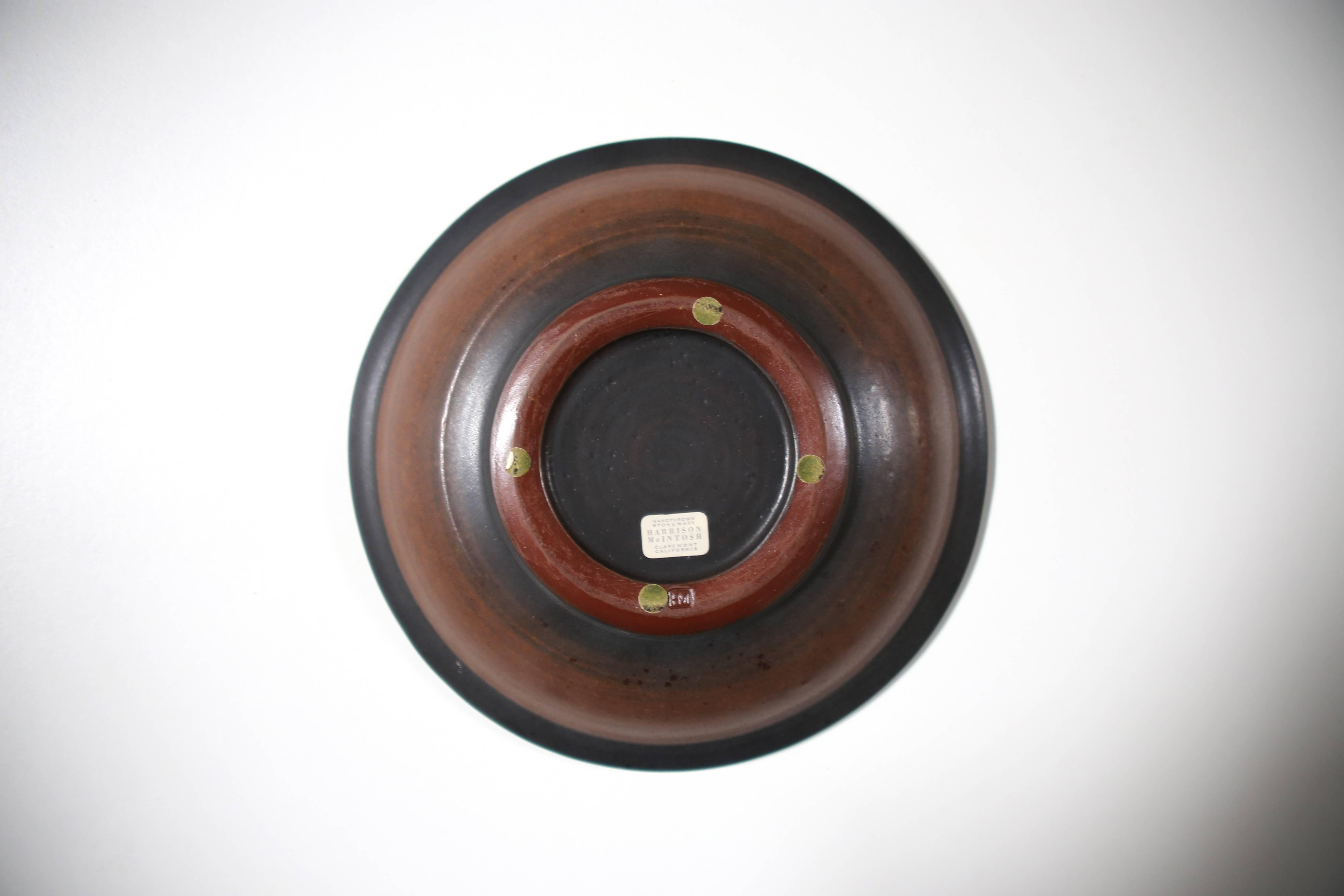 Glazed Stoneware Bowl by Harrison Mcintosh  1