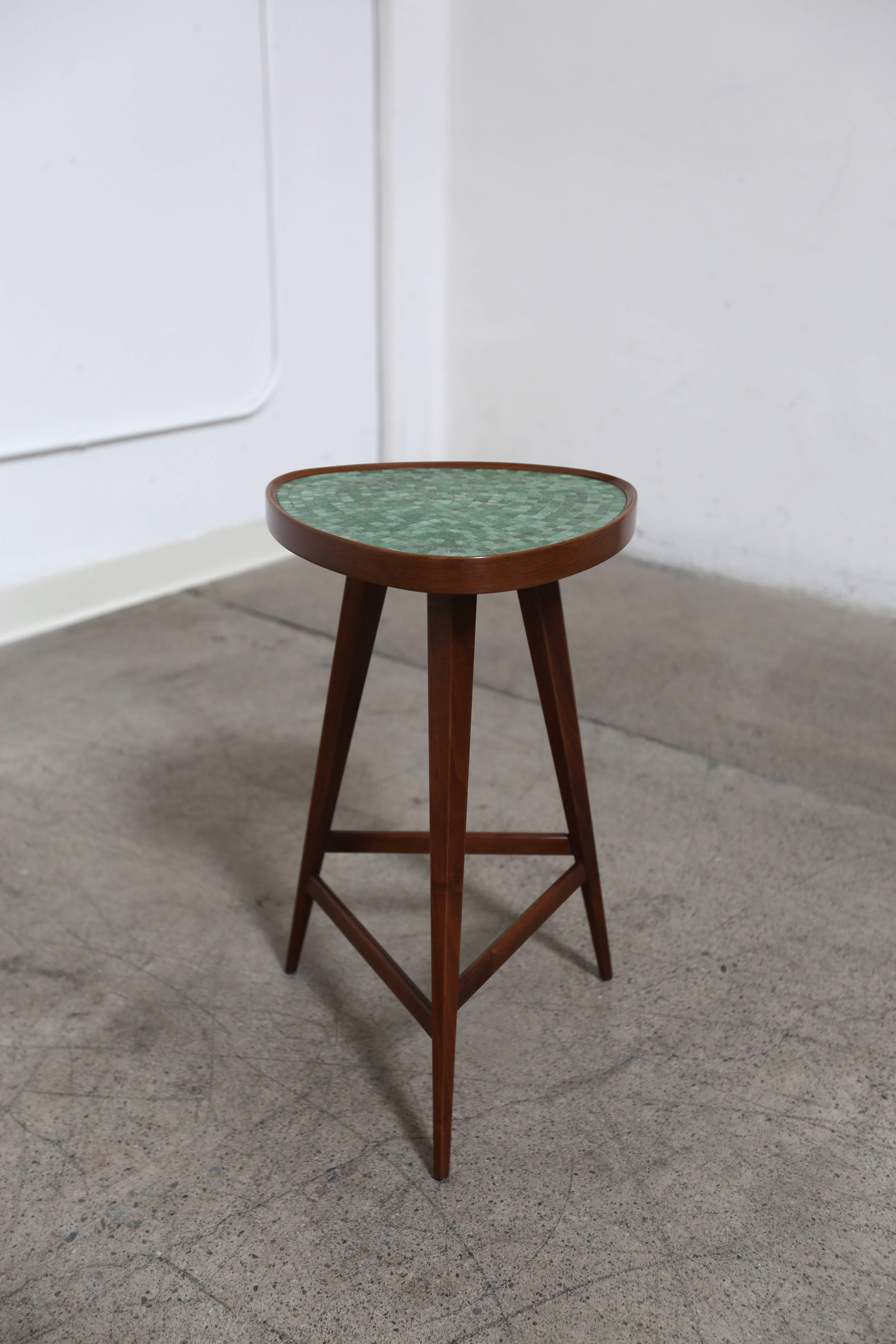 American Dunbar Occasional Table by Edward Wormley with Murano Glass Tile 