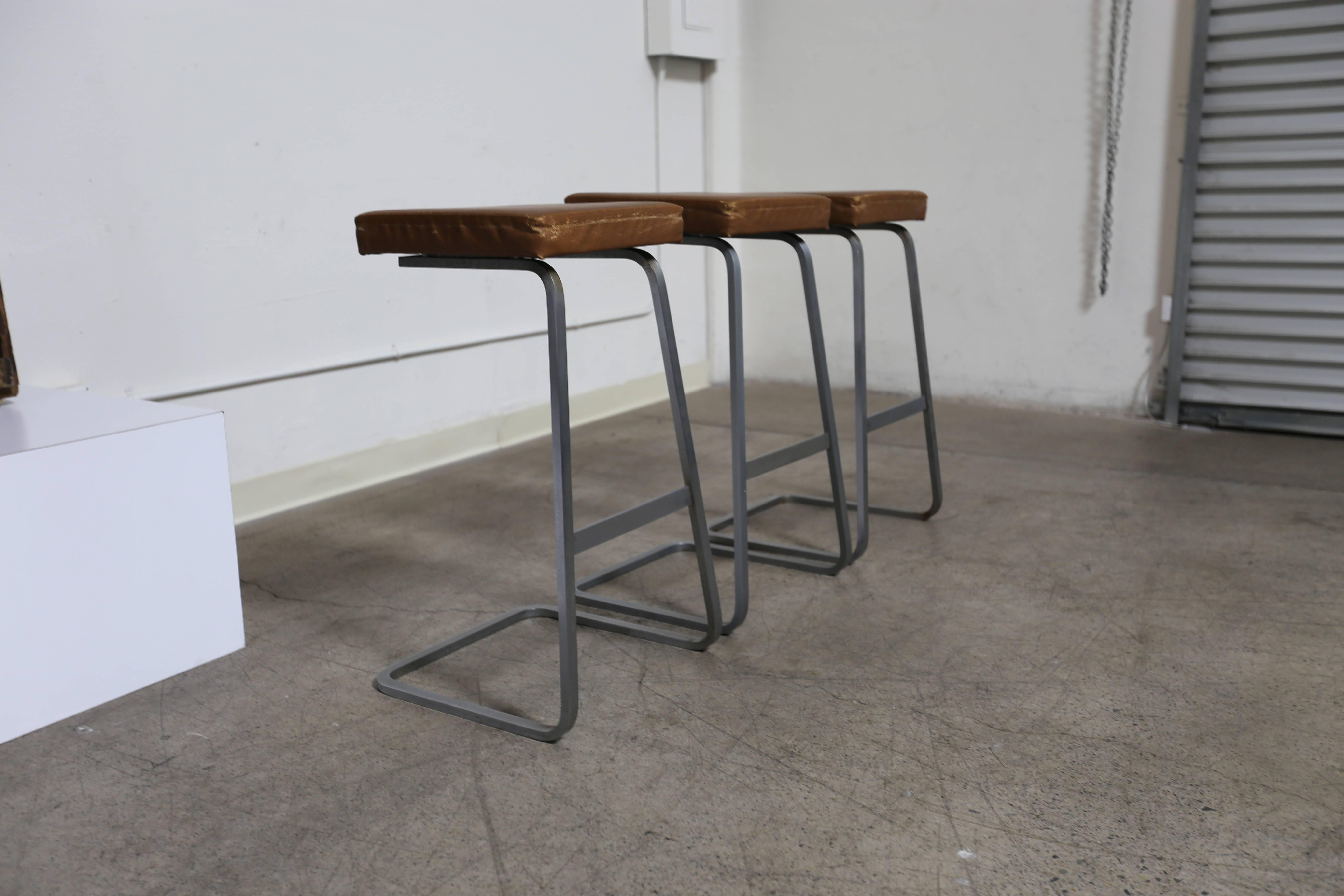 Early bar stools by Ludwig Mies van der Rohe for Knoll.