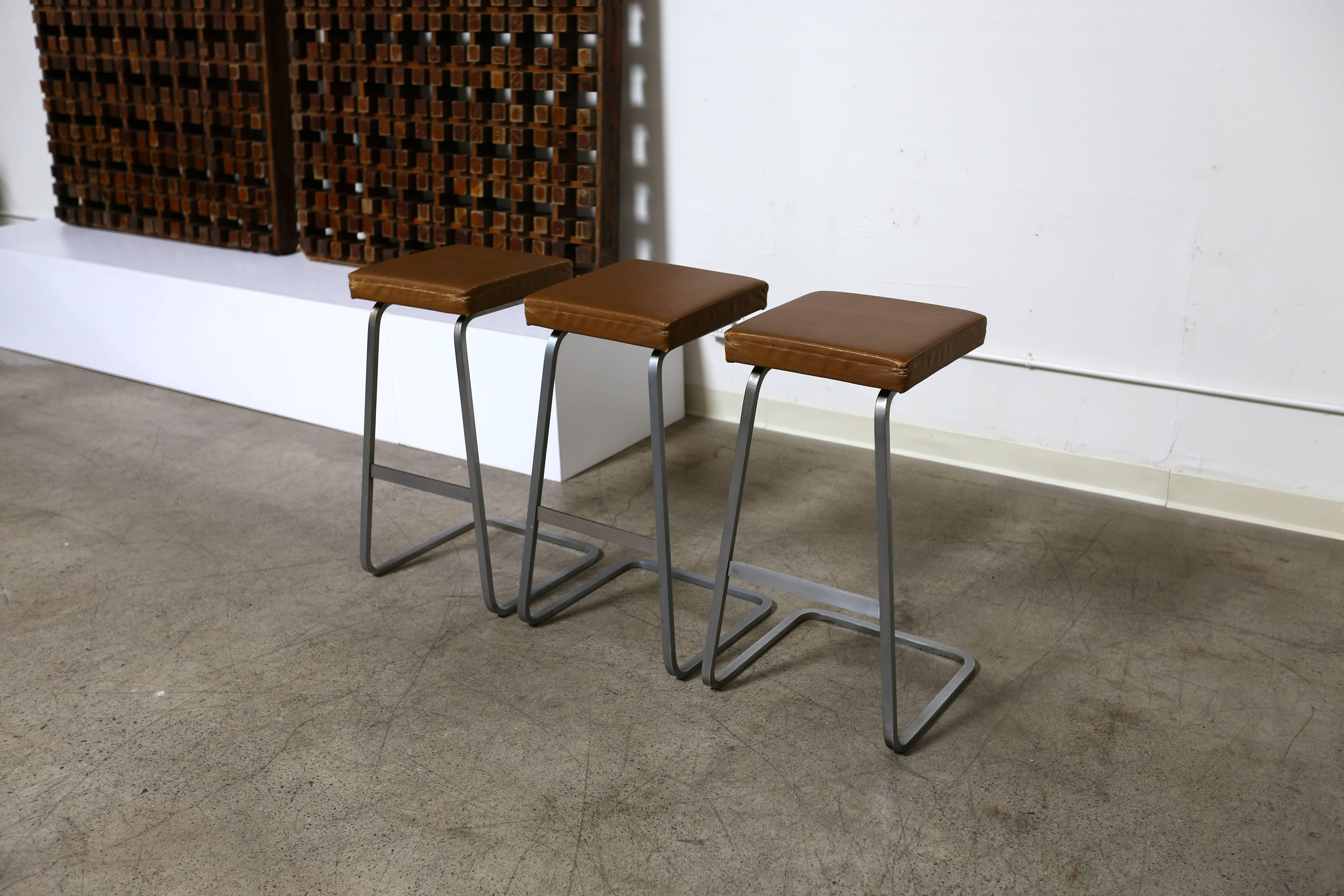 Bar Stools by Ludwig Mies van der Rohe for Knoll 1