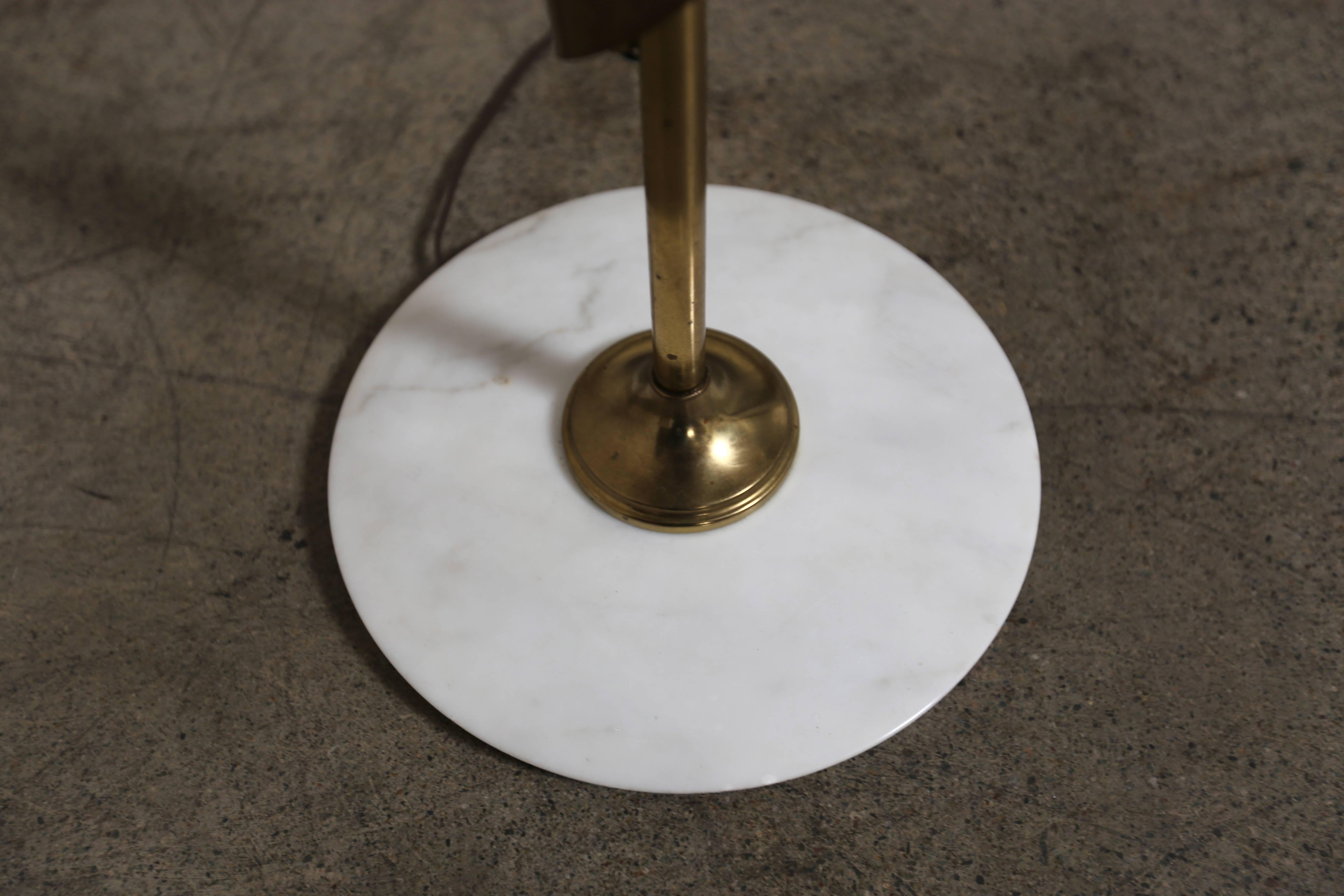 20th Century Sculptural Italian Brass Floor Lamp by Stilnovo