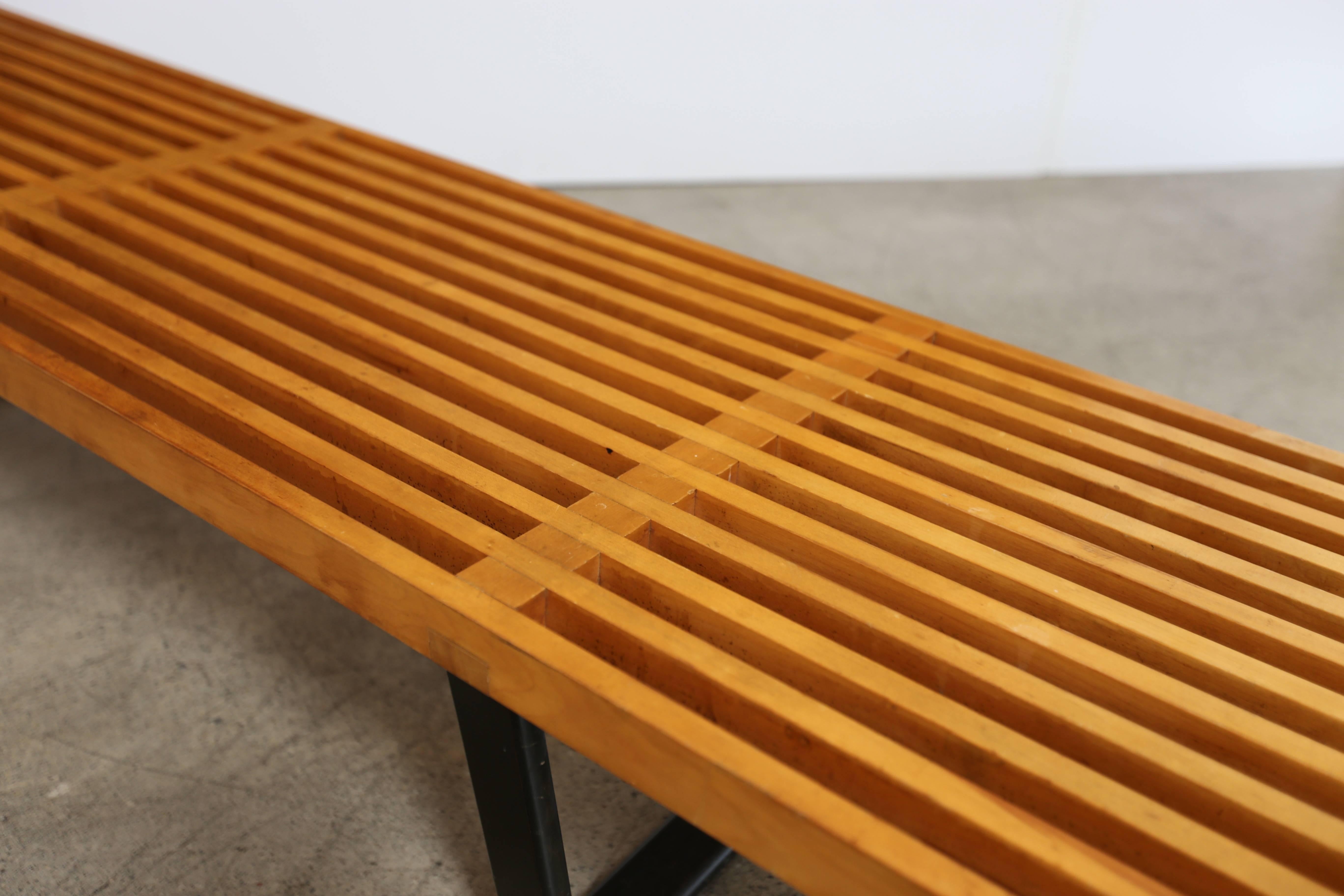 American Early Long Slat Bench by George Nelson 