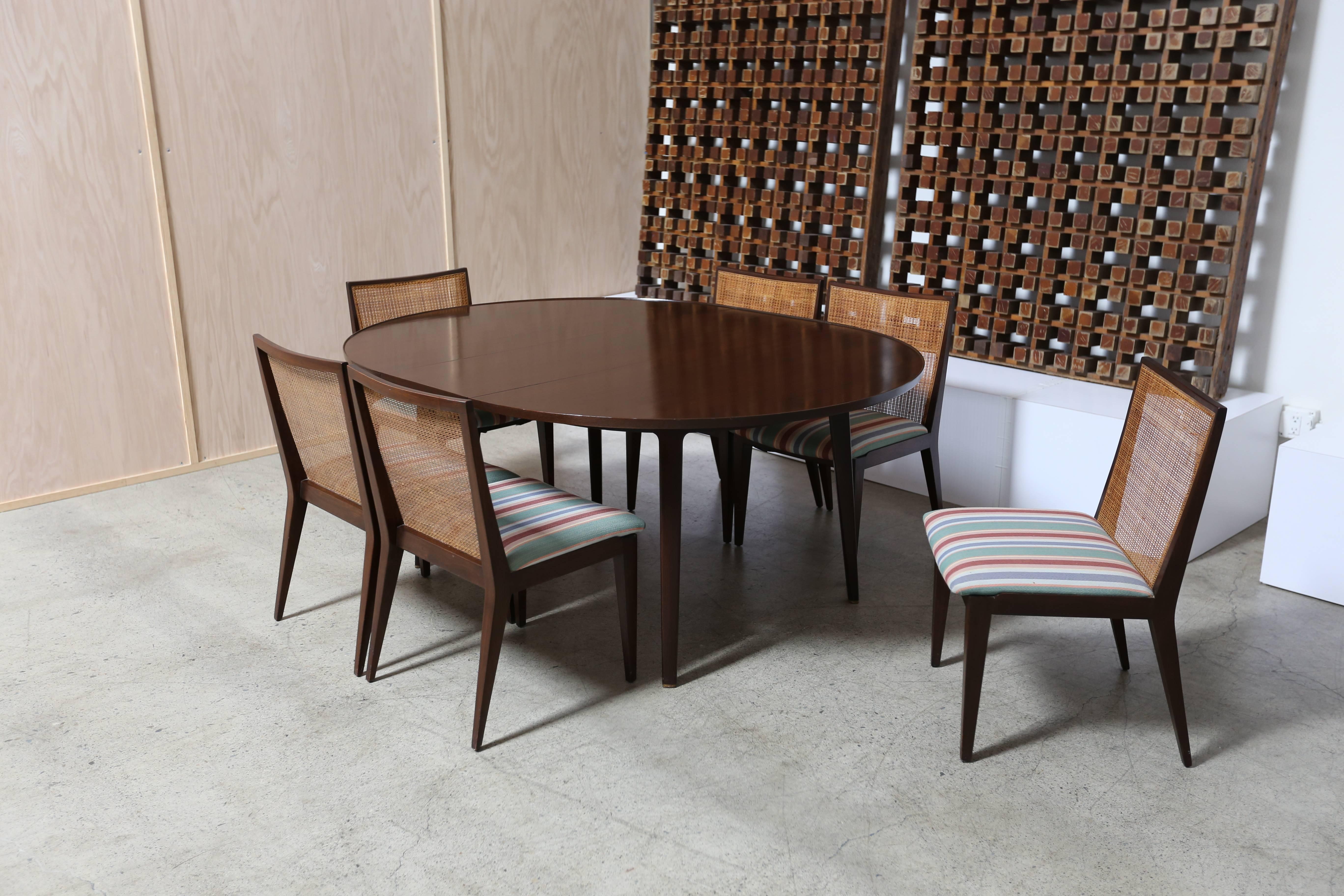 Dining Set by Edward Wormley for Dunbar In Excellent Condition In Costa Mesa, CA
