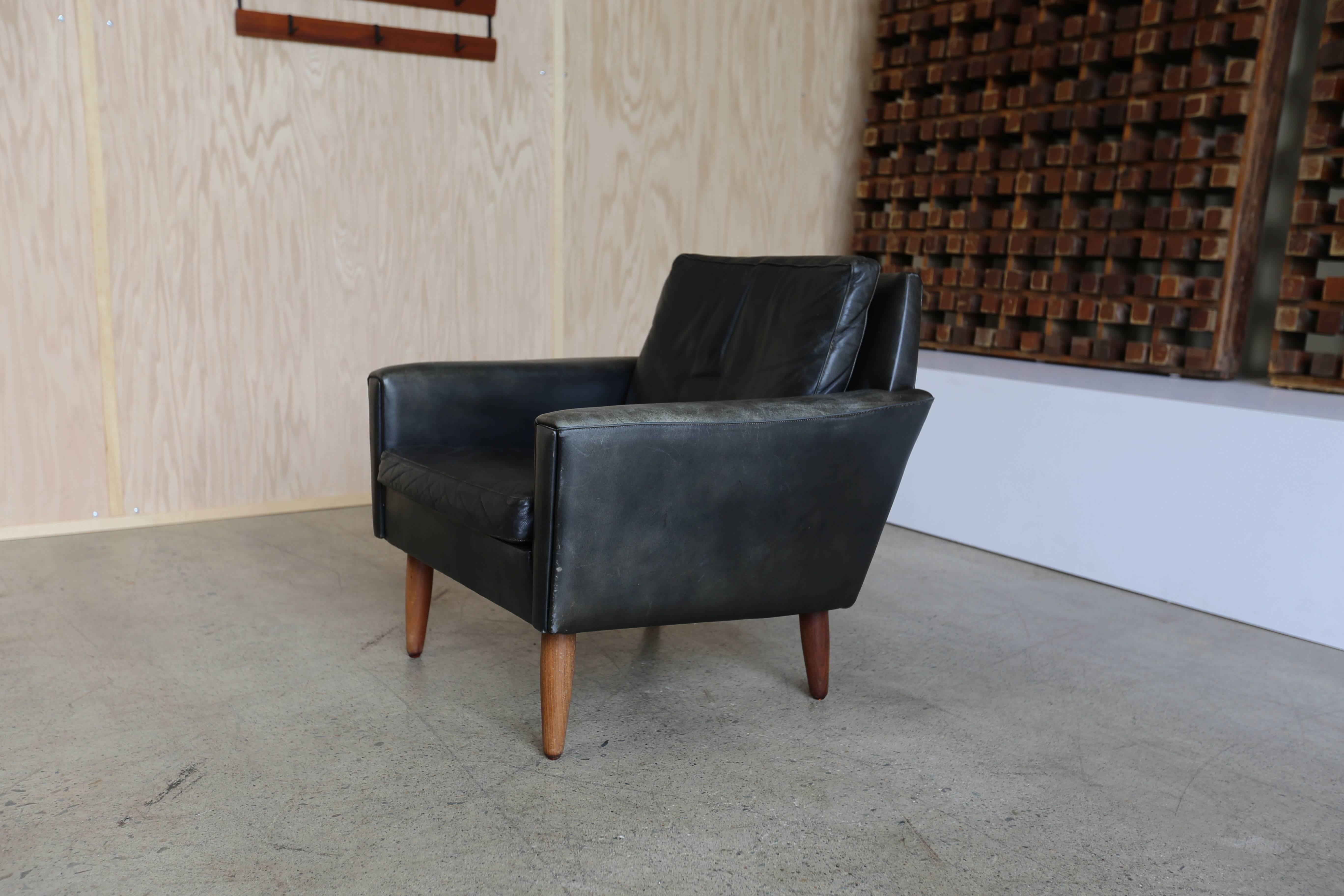 Leather Lounge Chair by Georg Thams for Vejen Polstermøbelf