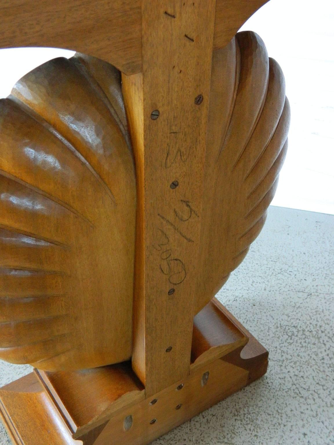 Wood Edward Wormley Shell Console Table for Dunbar