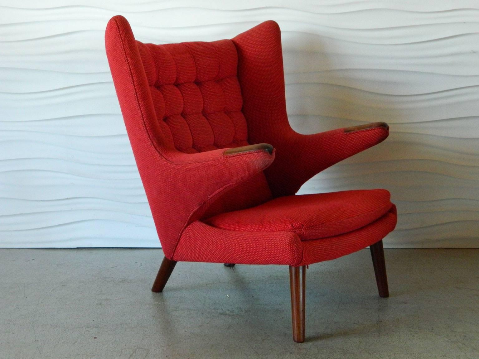 Danish Hans Wegner Papa Bear Chair For Sale