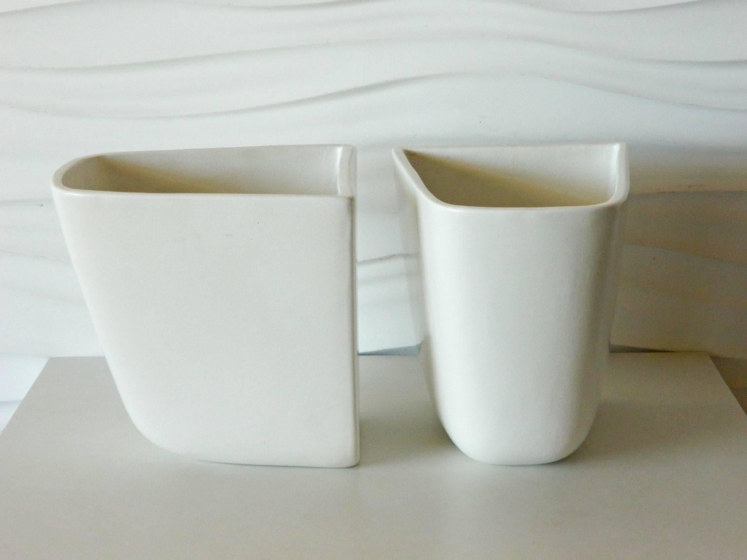 American Pair of Malcolm Leland Domino Planters for Architectural Pottery