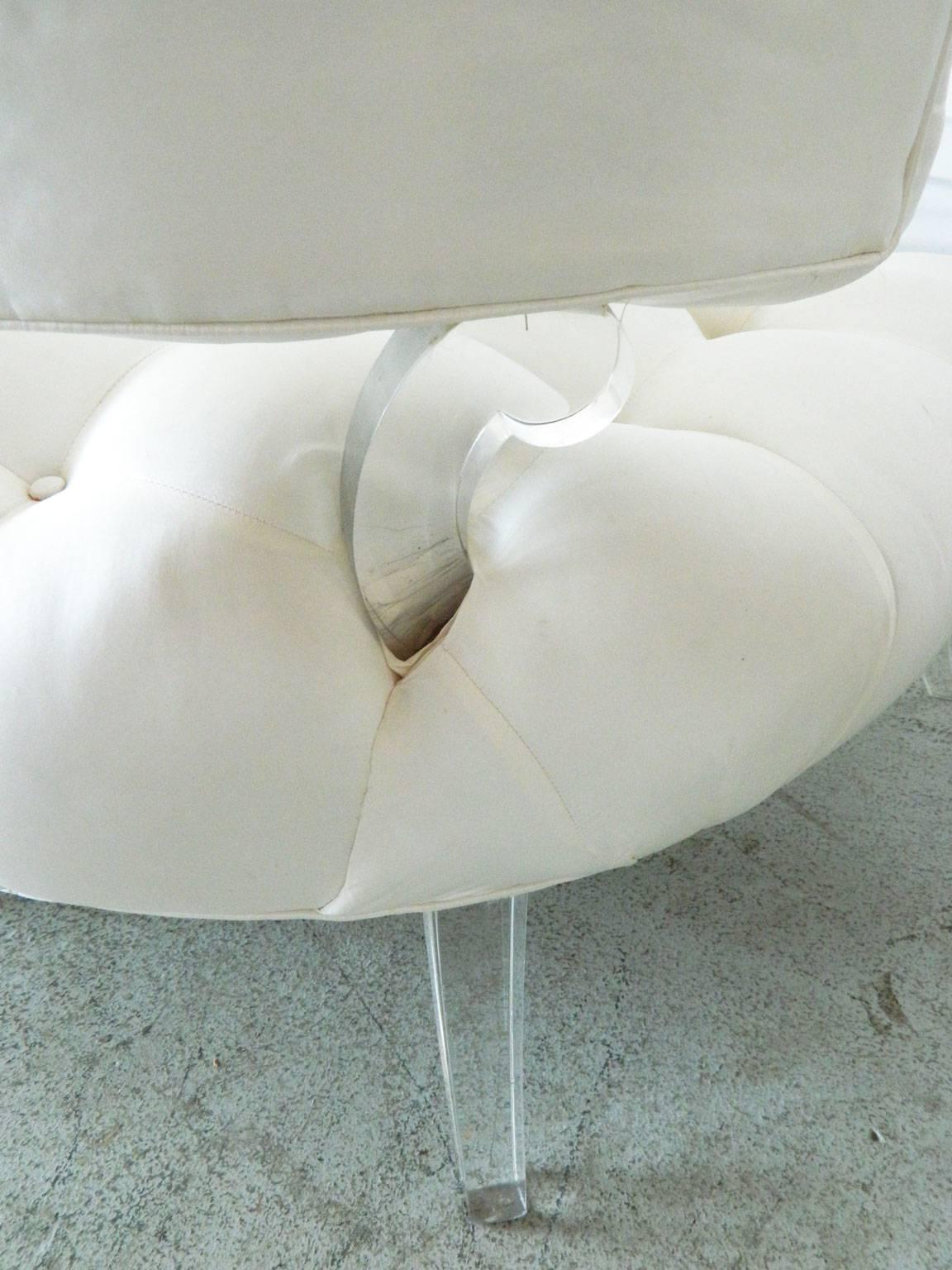 Silk Pair of Slipper Chairs from the Grosfeld House Glassics Collection For Sale