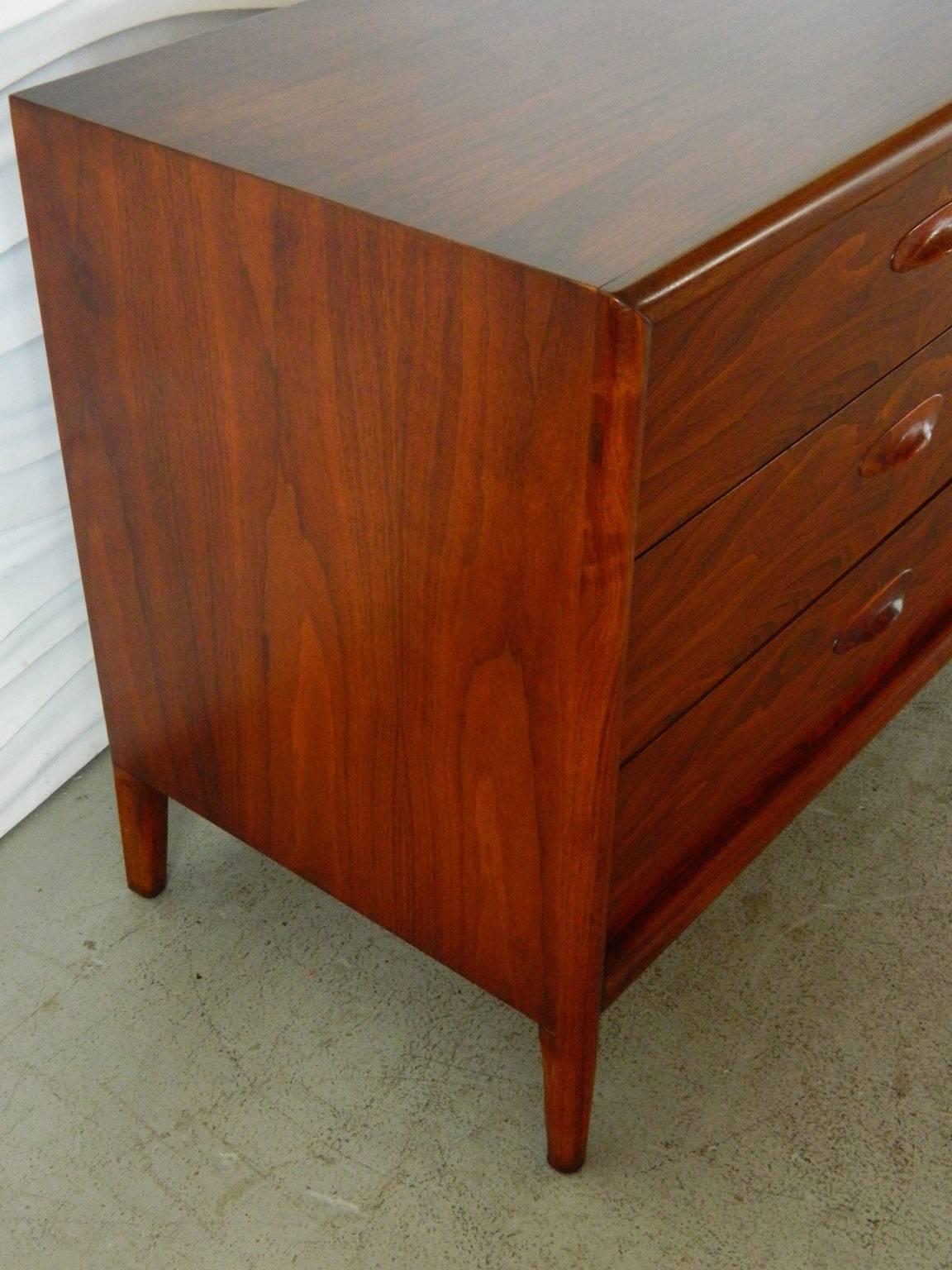 20th Century Mid-Century Modern Walnut Dresser by Widdicomb Furniture Co