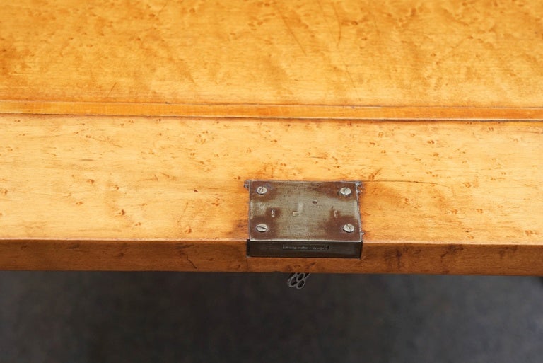 Birdseye Maple Drop Front Desk, C. 1860 1