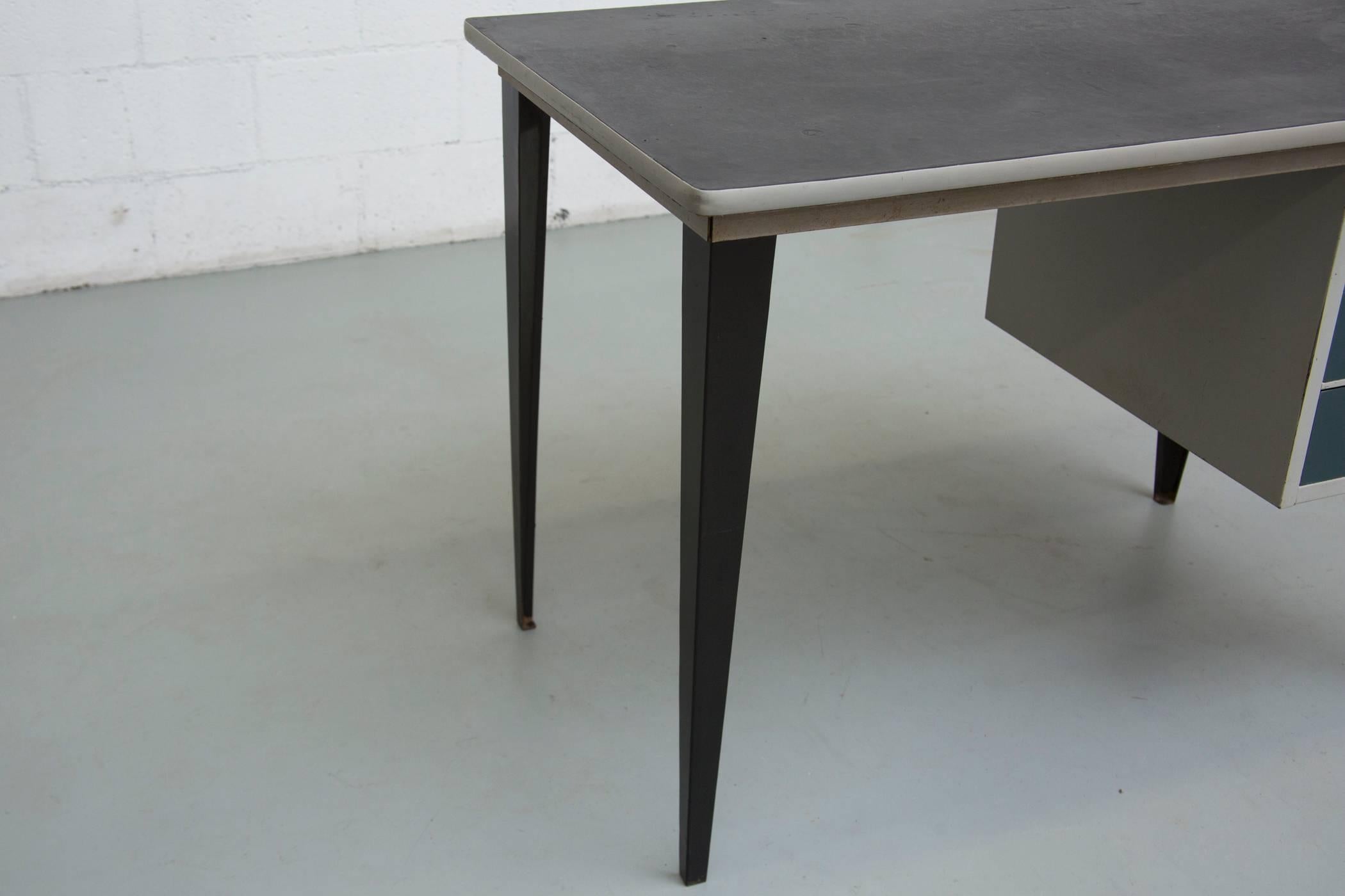 Sheet Metal Friso Kramer Style Small Industrial Desk