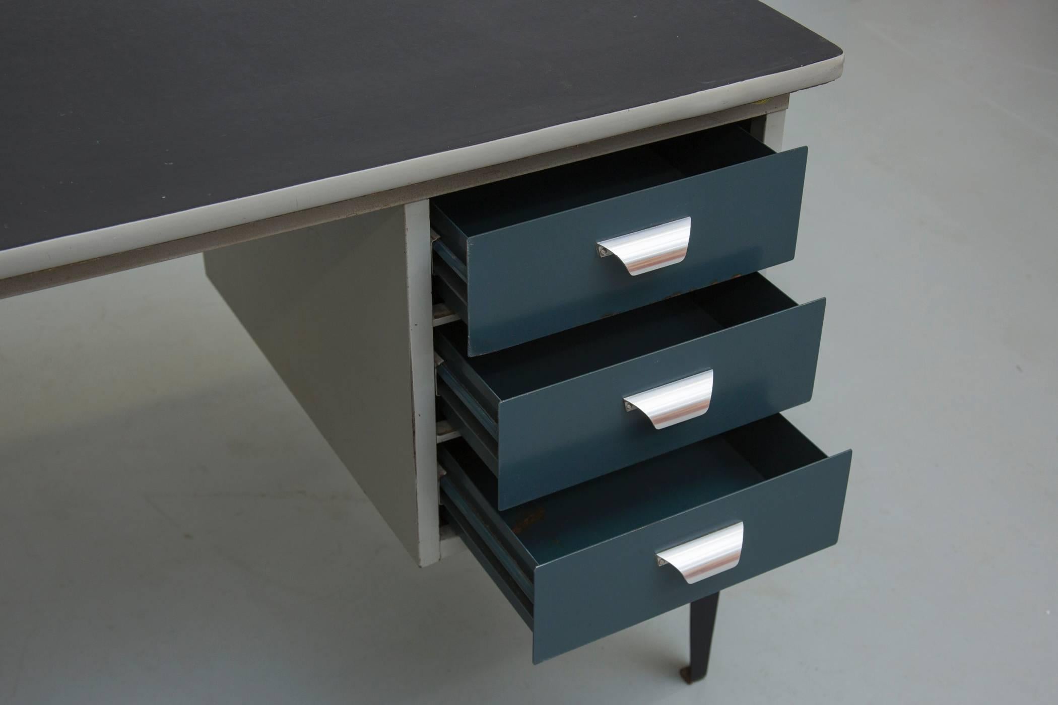 Mid-20th Century Friso Kramer Style Small Industrial Desk