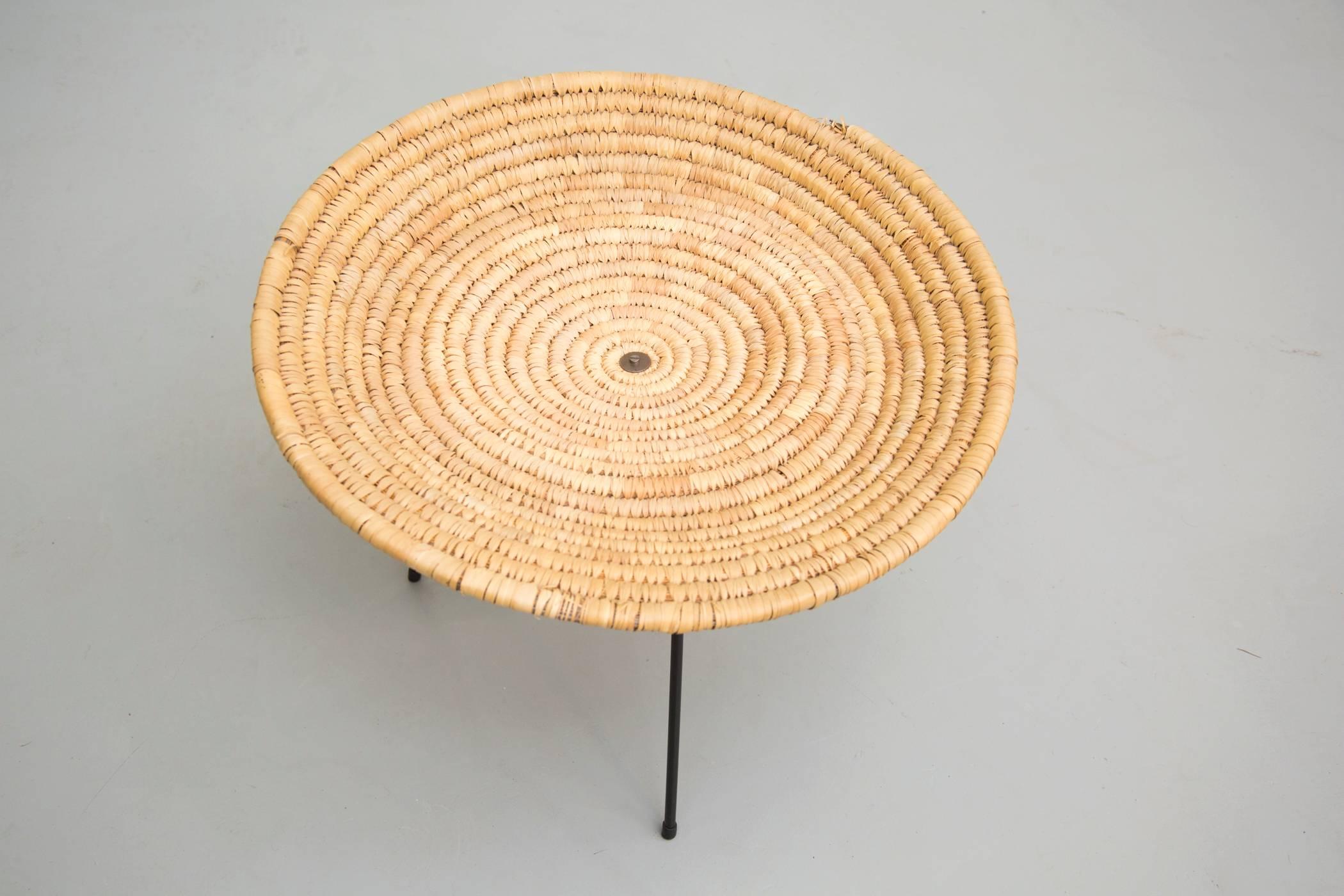 Mid-Century Modern  Artimeta Soest Wicker Basket or Tray