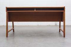 Extravagant Professional "Eden" Desk with Tambourd Top File Cabinets