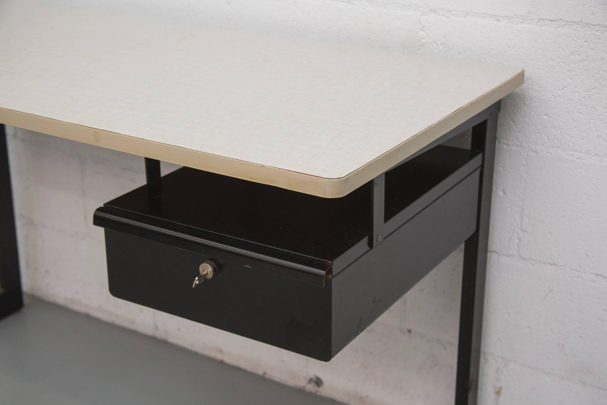 Enameled Friso Kramer Teacher's Desk with Drawer