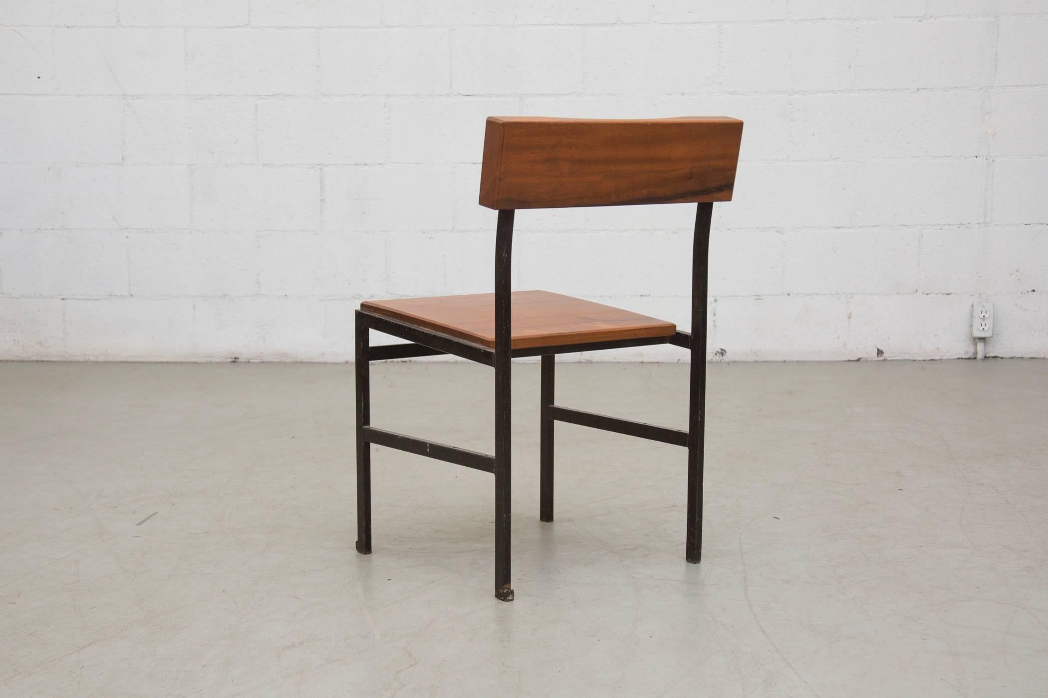 Mid-Century Modern Solid Wood Church Chairs