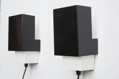 Pair of Black Anvia Wall Sconces