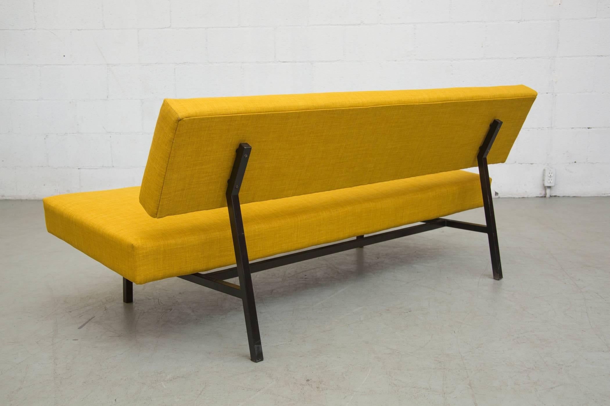 Mid-Century Modern Martin Visser Style Sofa for 't Spectrum in Sunshine Yellow