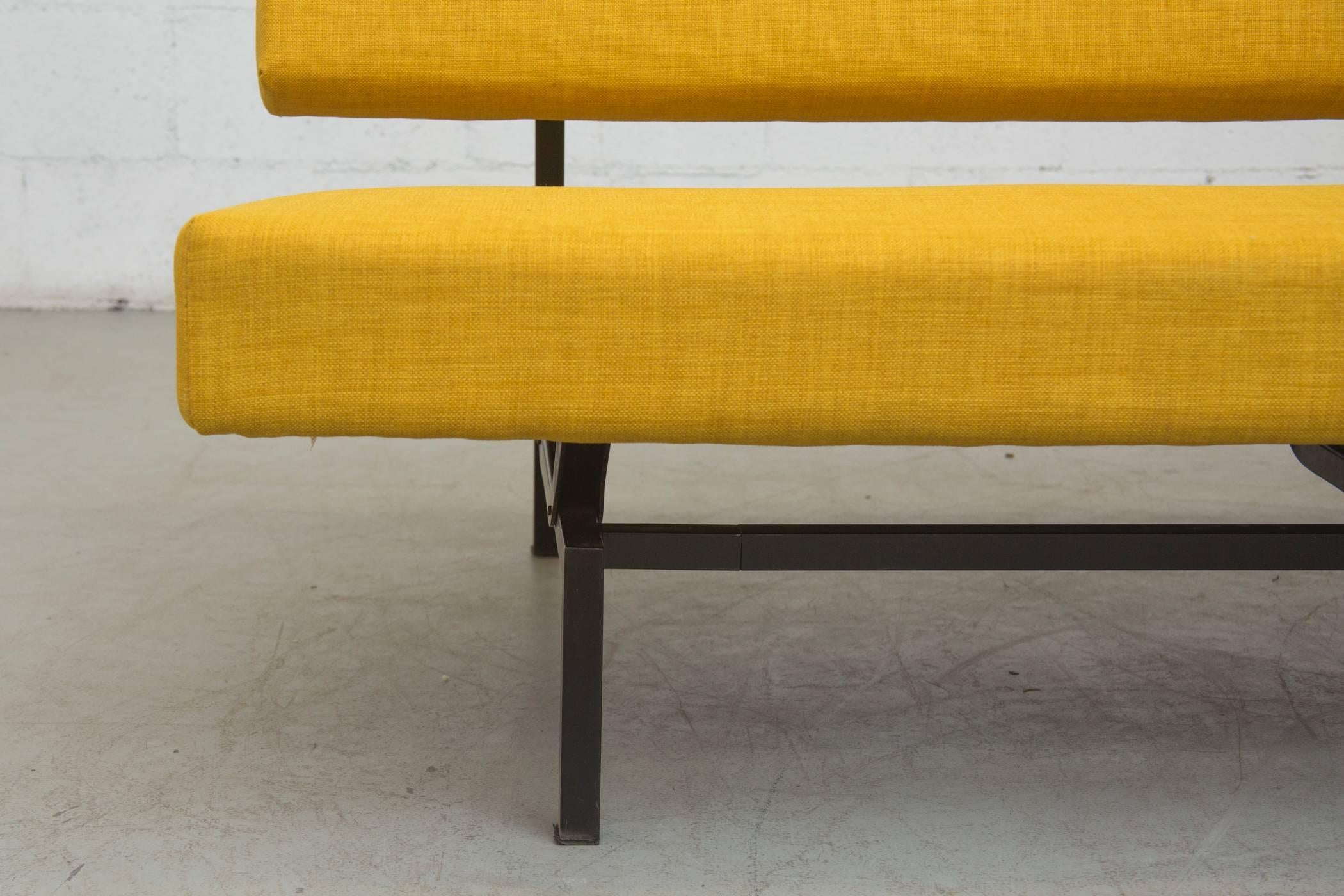Enameled Martin Visser Style Sofa for 't Spectrum in Sunshine Yellow