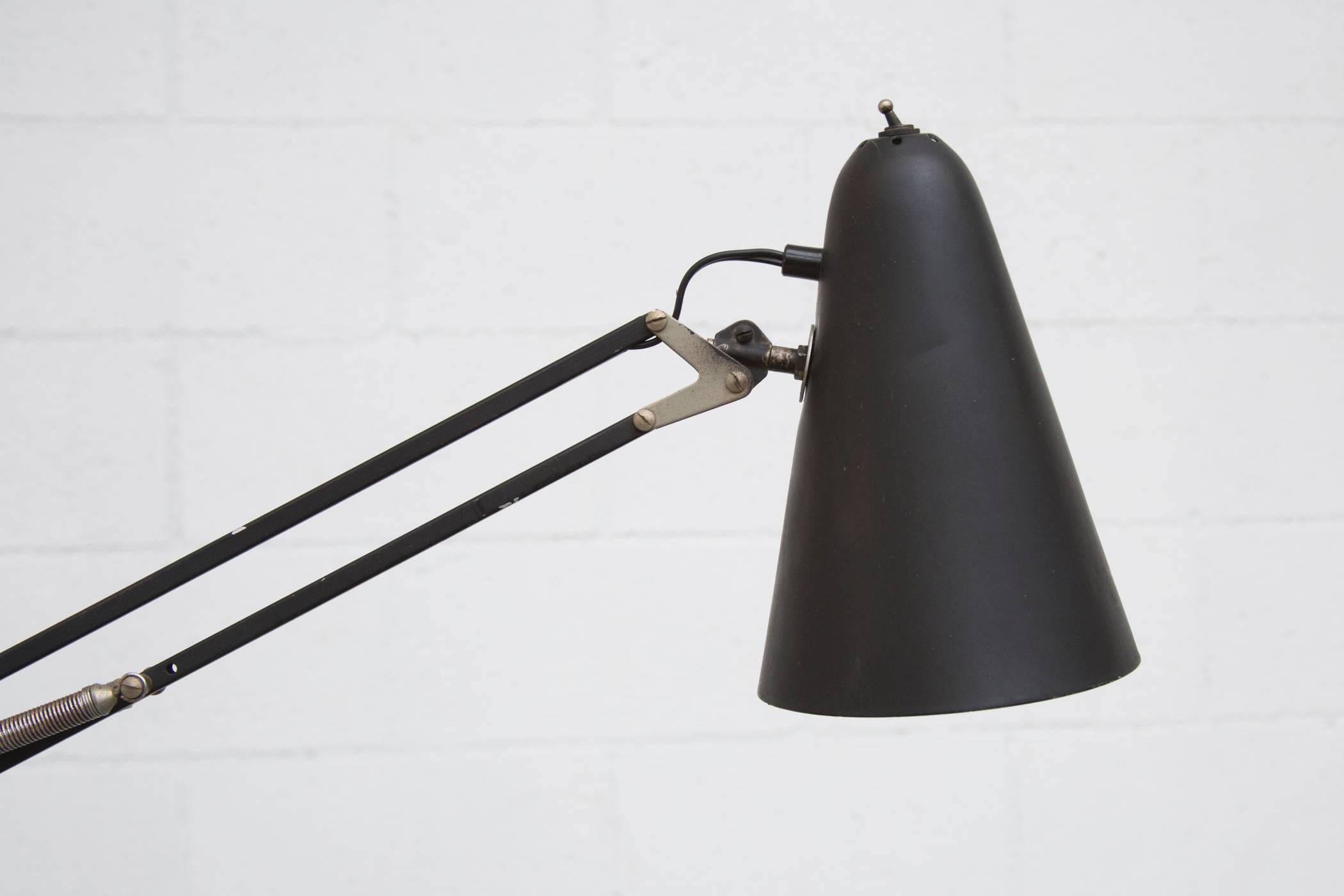 Original Rolling Drafting Lamp In Good Condition In Los Angeles, CA
