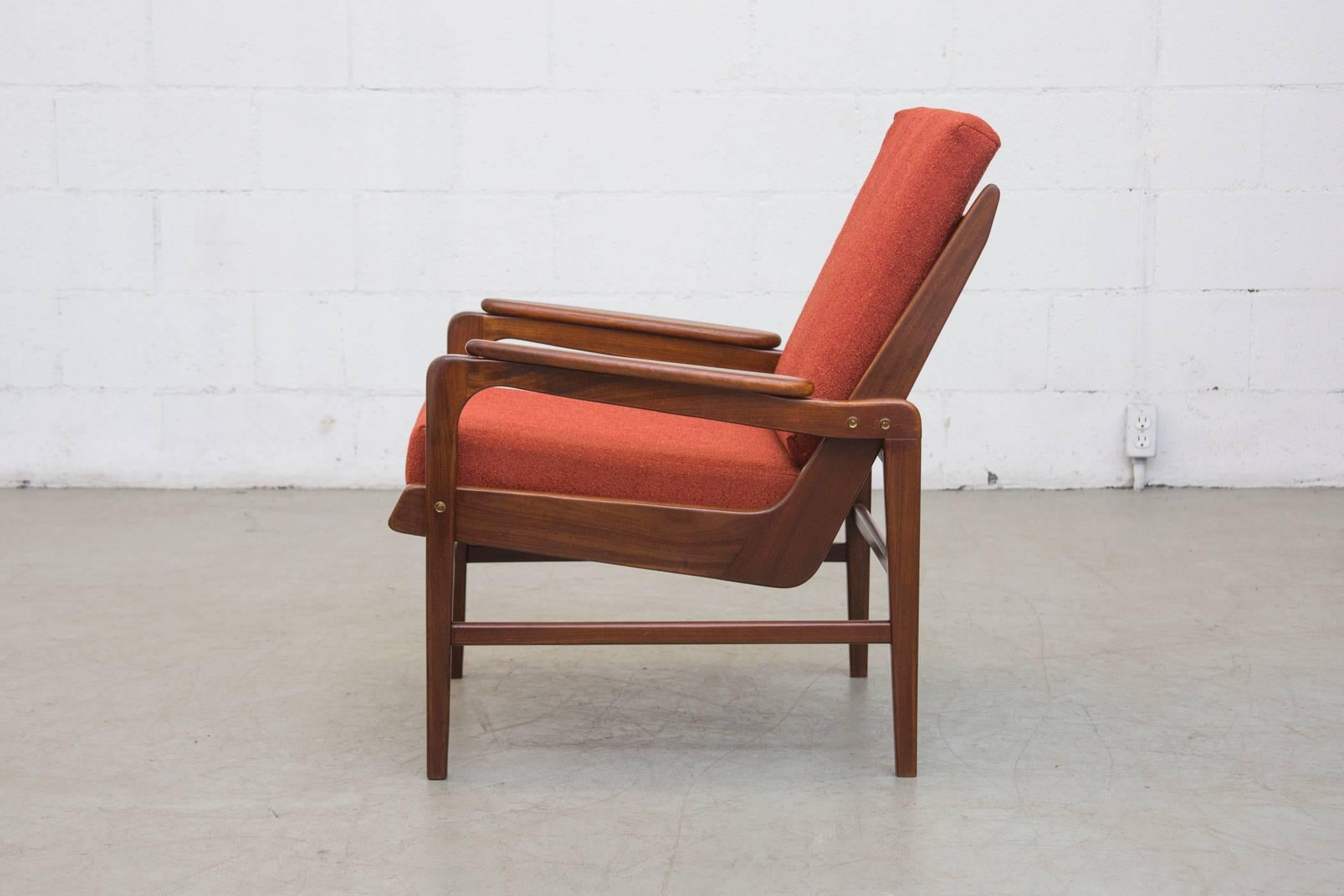 Mid-Century Modern Pair of Low Teak Robert Parry 1950s Lounge Chairs