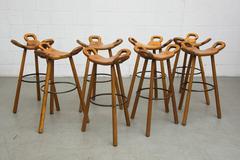 Sergio Rodrigues Style "Marbella" Bar Stools