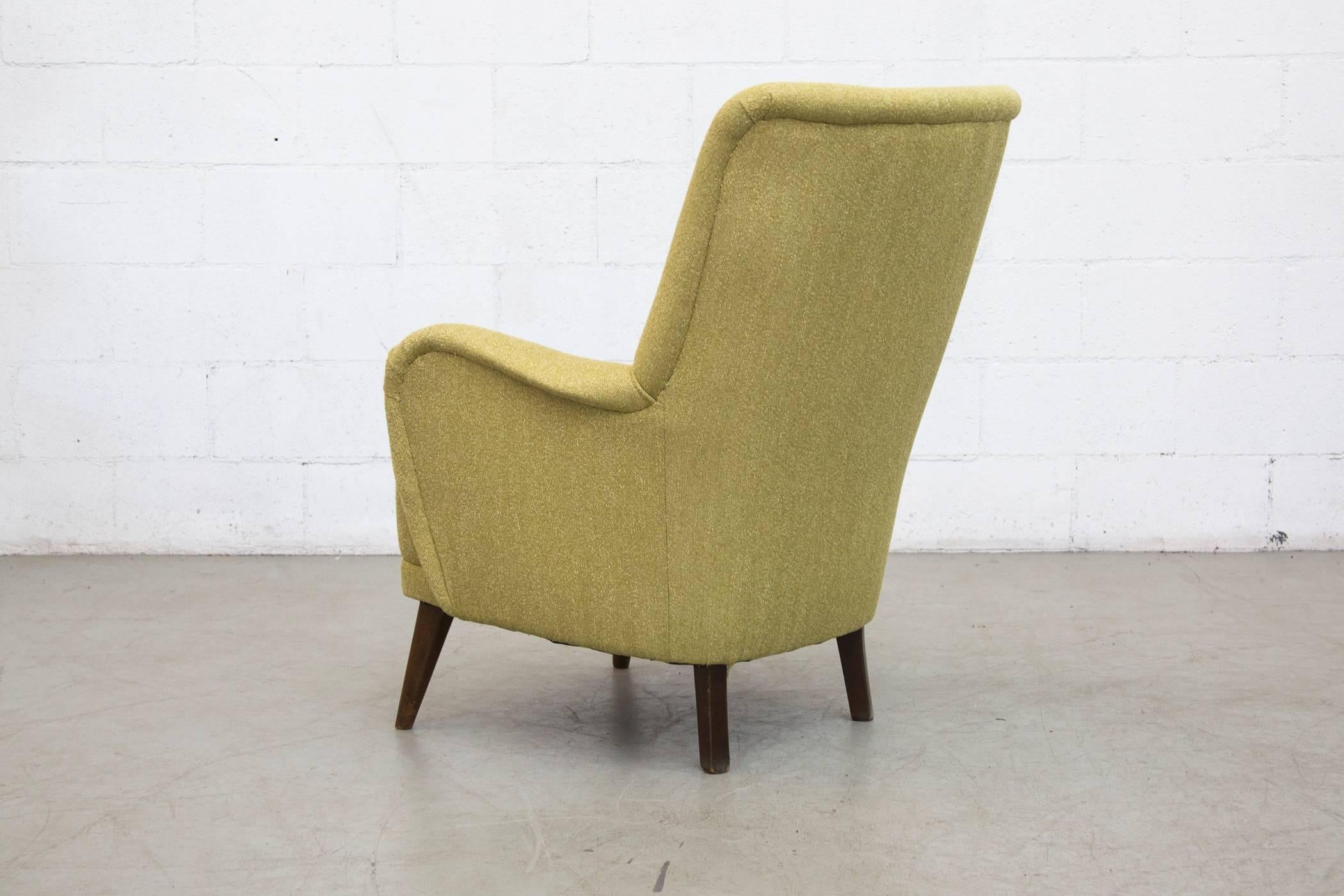 Mid-Century Modern Lovely Green Theo Ruth for Artifort Lounge Chair