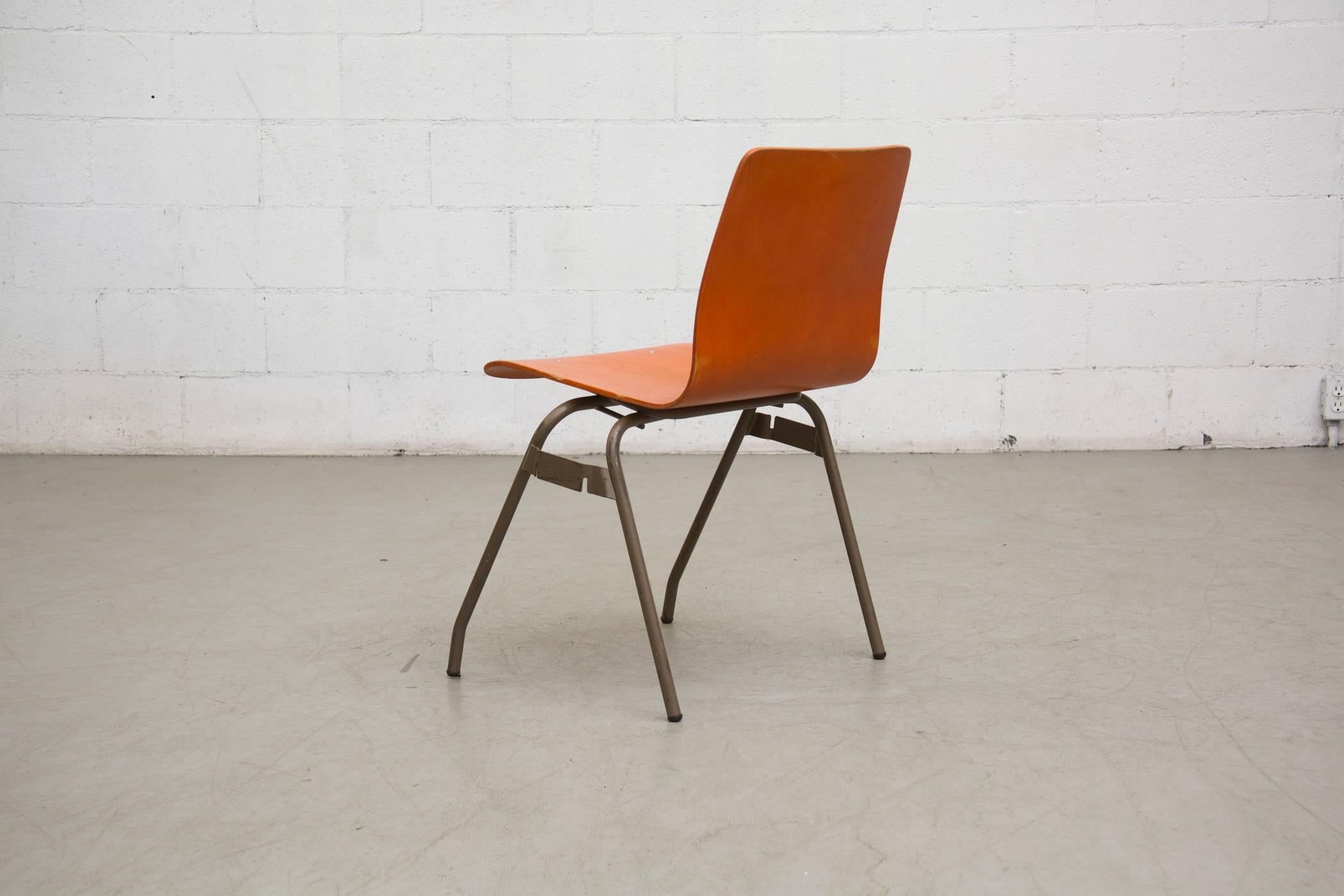 Enameled Kho Liang Le for Car Catwijk Industrial Stacking Chairs