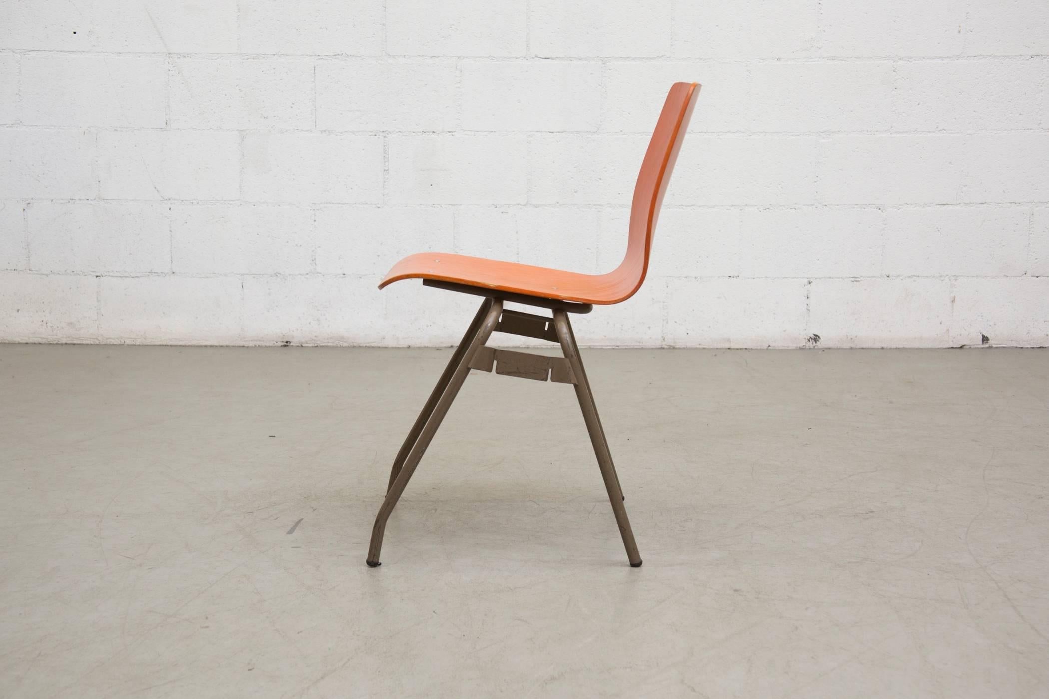 Dutch Kho Liang Le for Car Catwijk Industrial Stacking Chairs