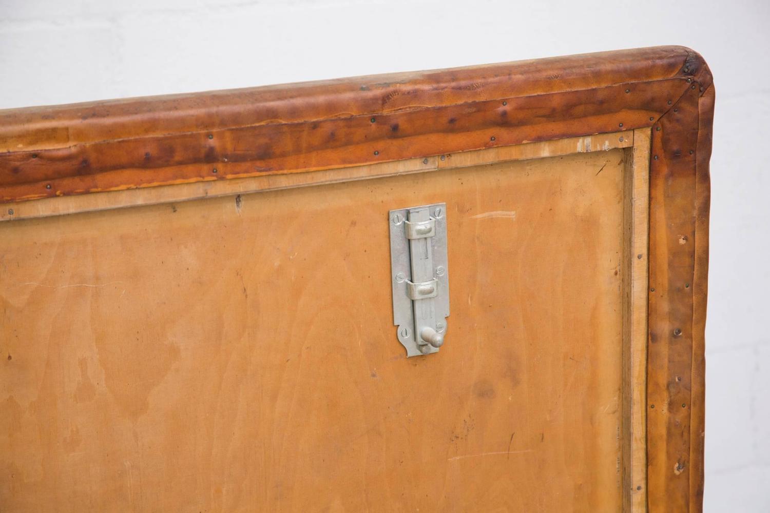 Vintage Leather Gymnastics Tumble Mat with Patina For Sale at 1stdibs