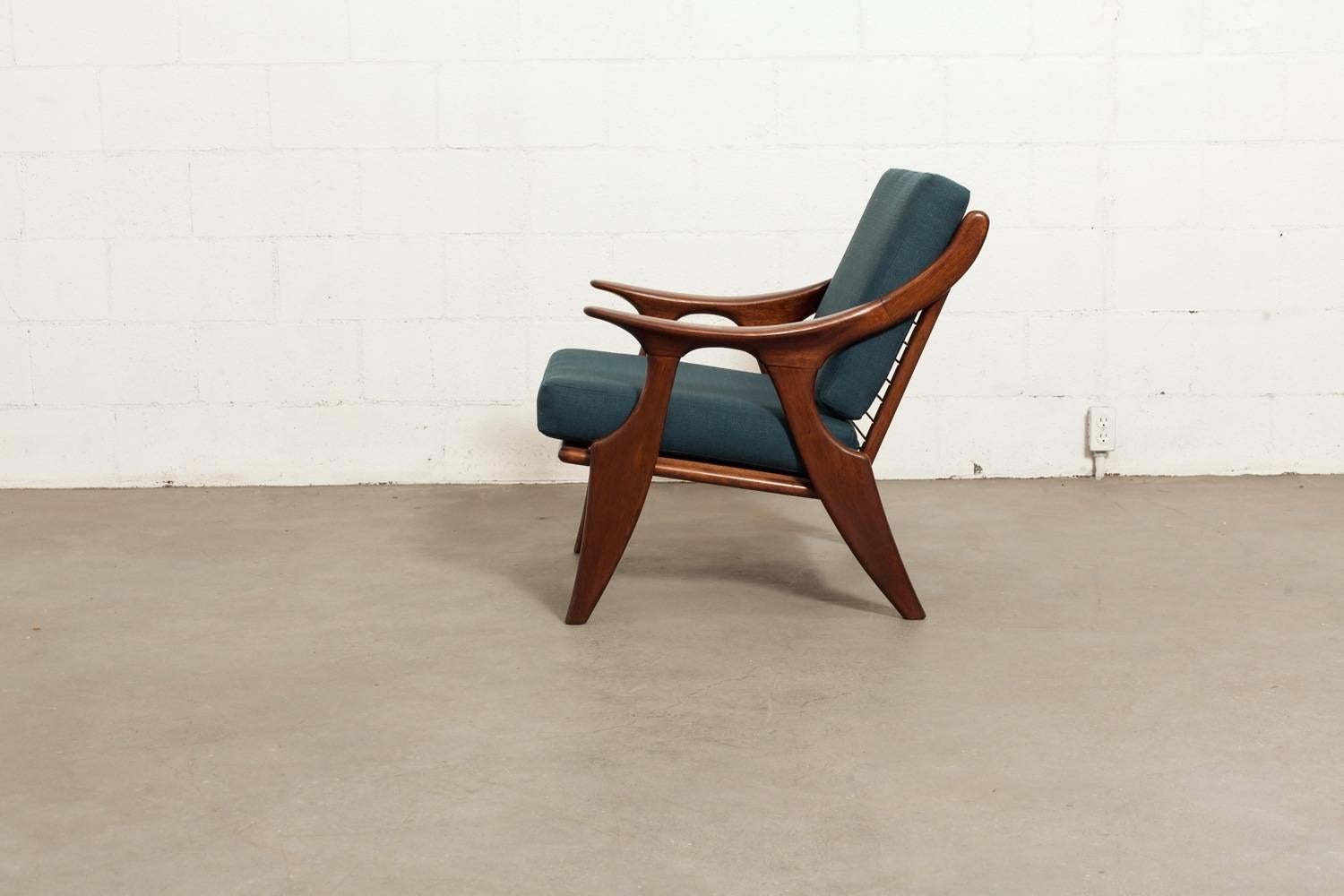 Dutch Mid-Century Modern Teak Lounge Chair by De Ster