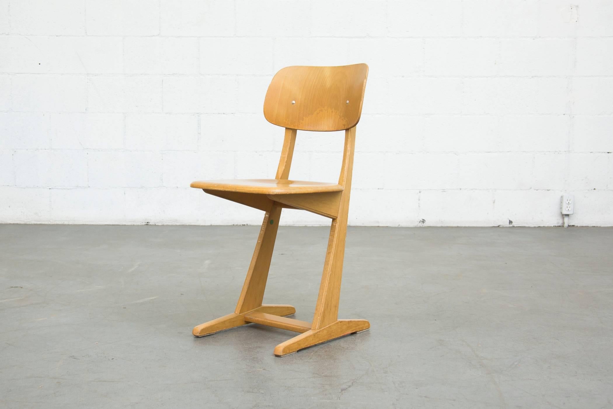 Mid-Century Modern Casala Solid Wood Chairsa