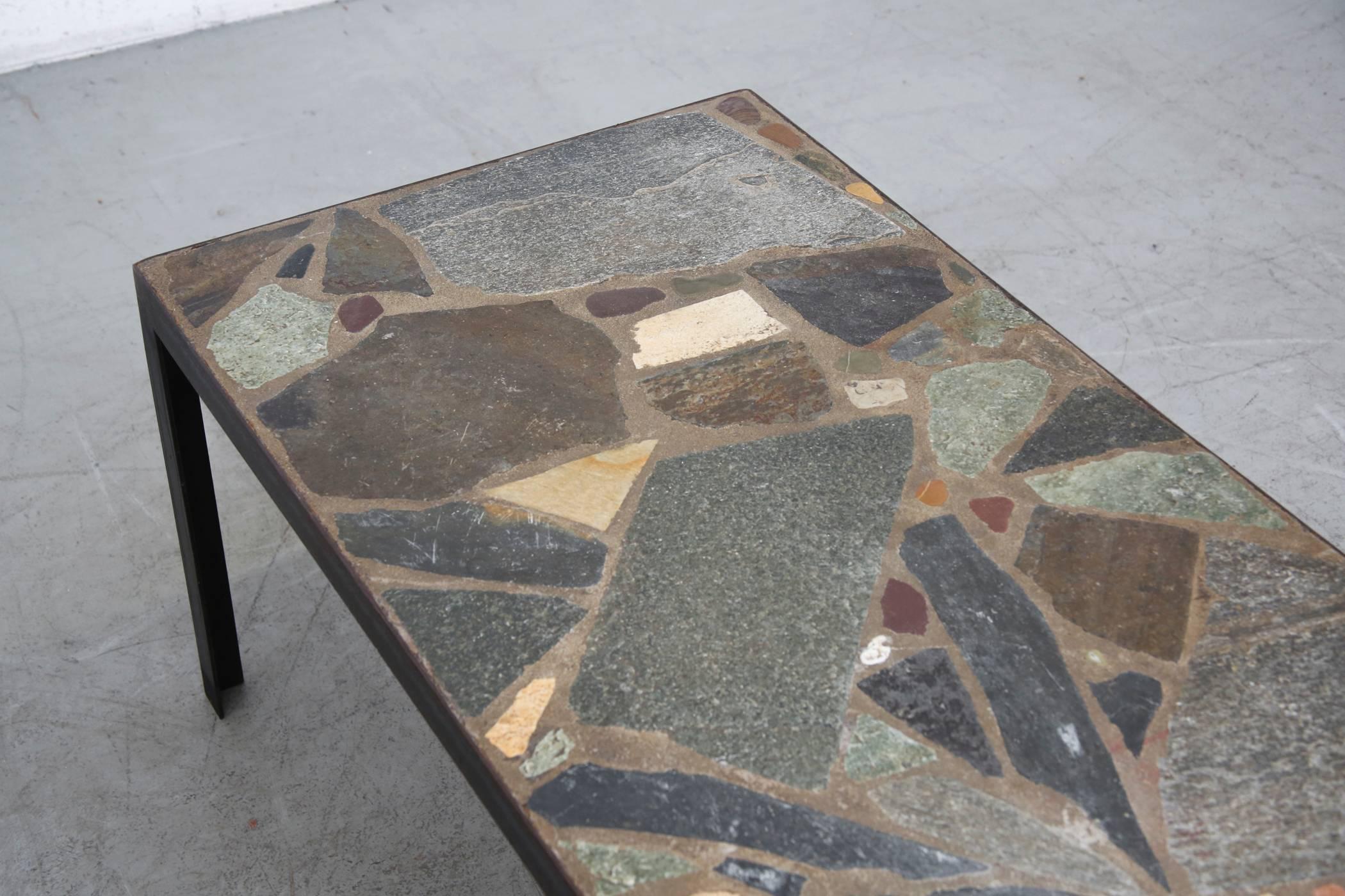 Paul Kingma Inspired Mosaic Stone Coffee Table 1