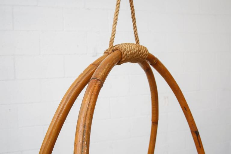 Retro Hanging Bamboo Egg Basket Chair at 1stDibs bamboo egg chair, hanging egg basket, hanging