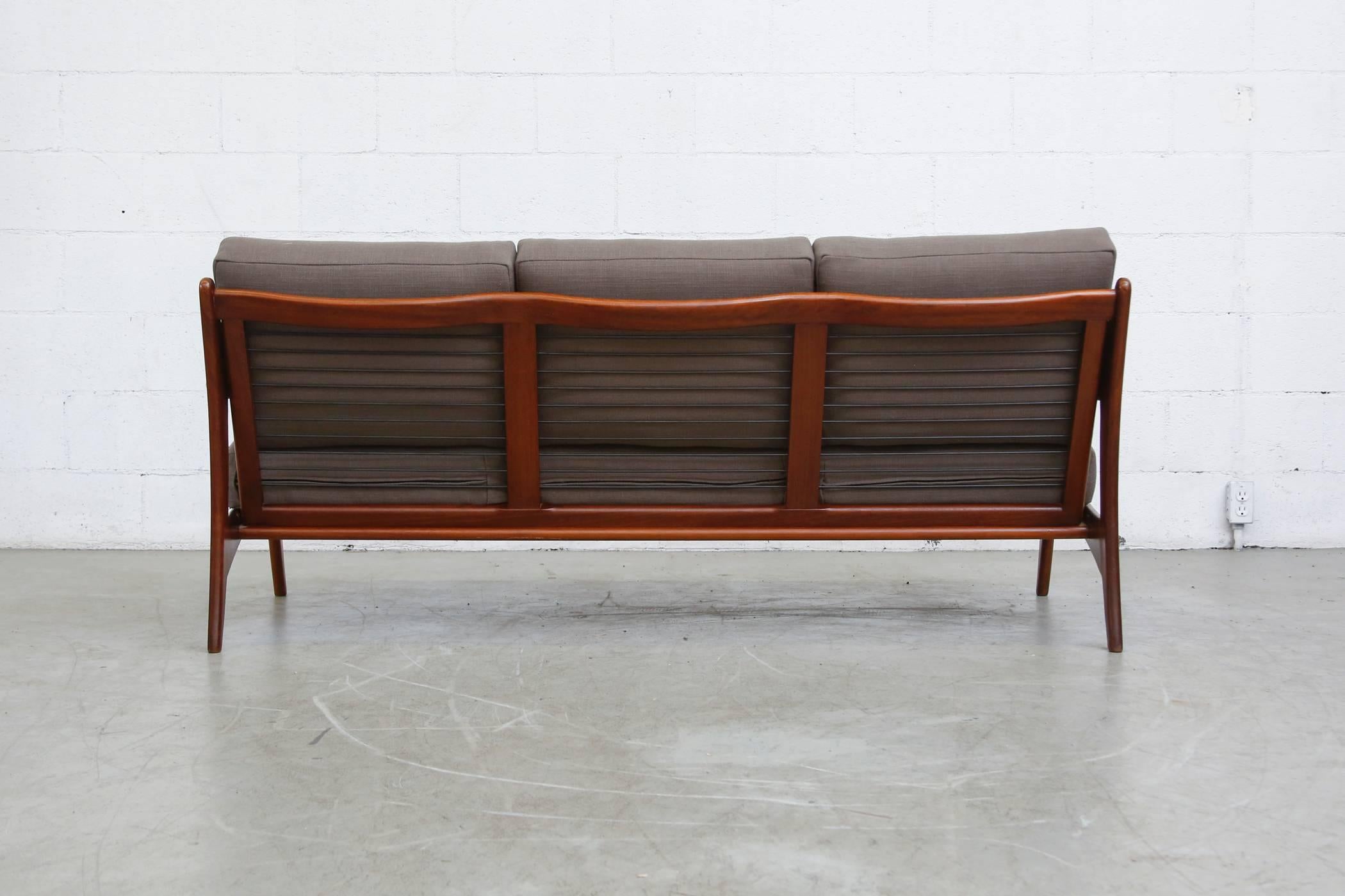 Mid-20th Century Mid-Century Modern Organic Teak Sofa by De Ster