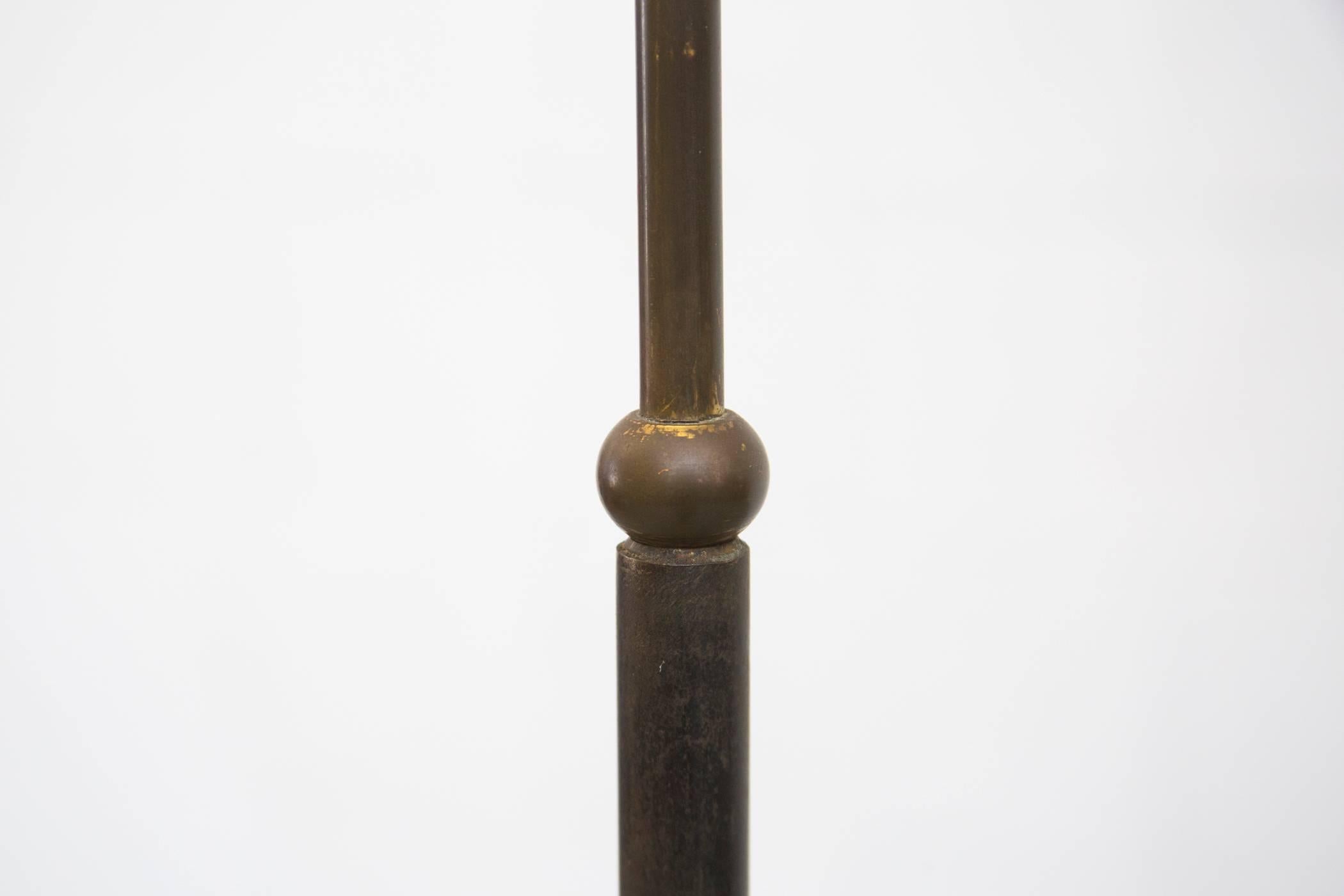 Enameled Rare Pilastro Standing Tripod Table Lamp