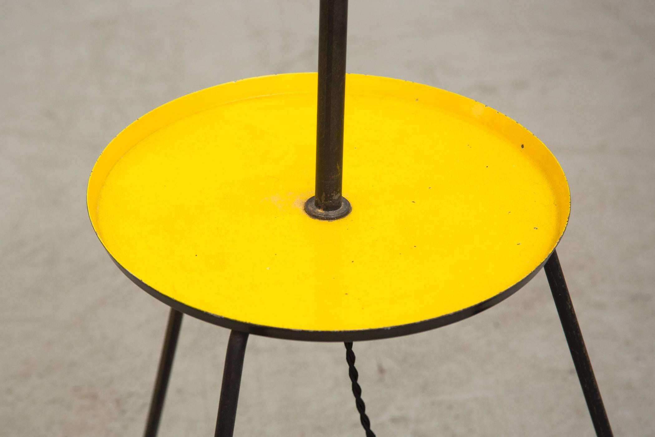 Mid-20th Century Rare Pilastro Standing Tripod Table Lamp