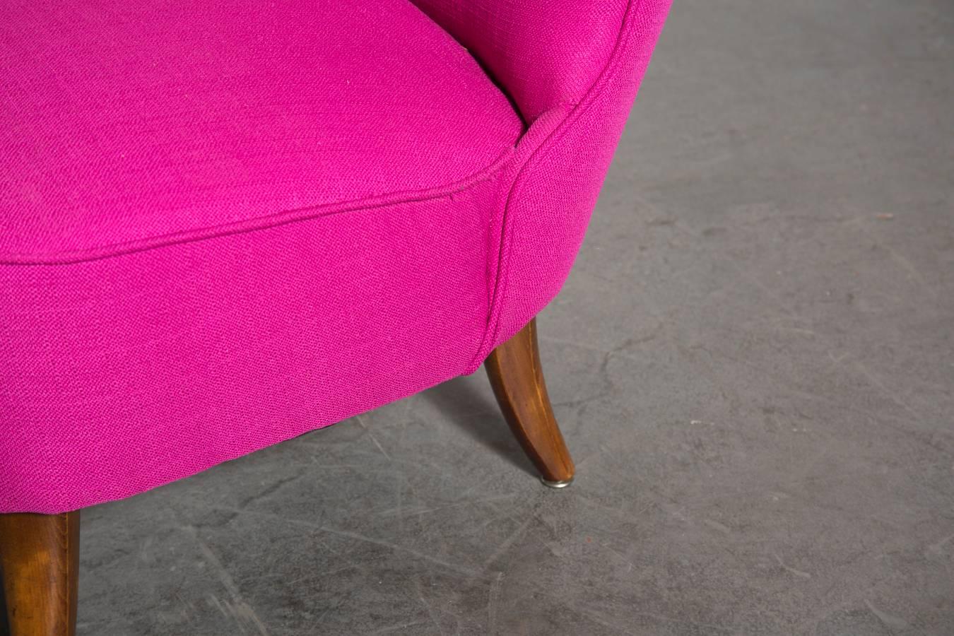 Fuchsia Theo Ruth Armless Lounge Chair 1
