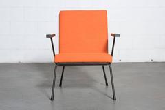 Pair of Wim Rietveld No. 9 Lounge Chairs with Ottomans for Gispen