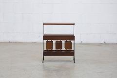Cees Braakman Wood Block Telephone Table and Magazine Rack