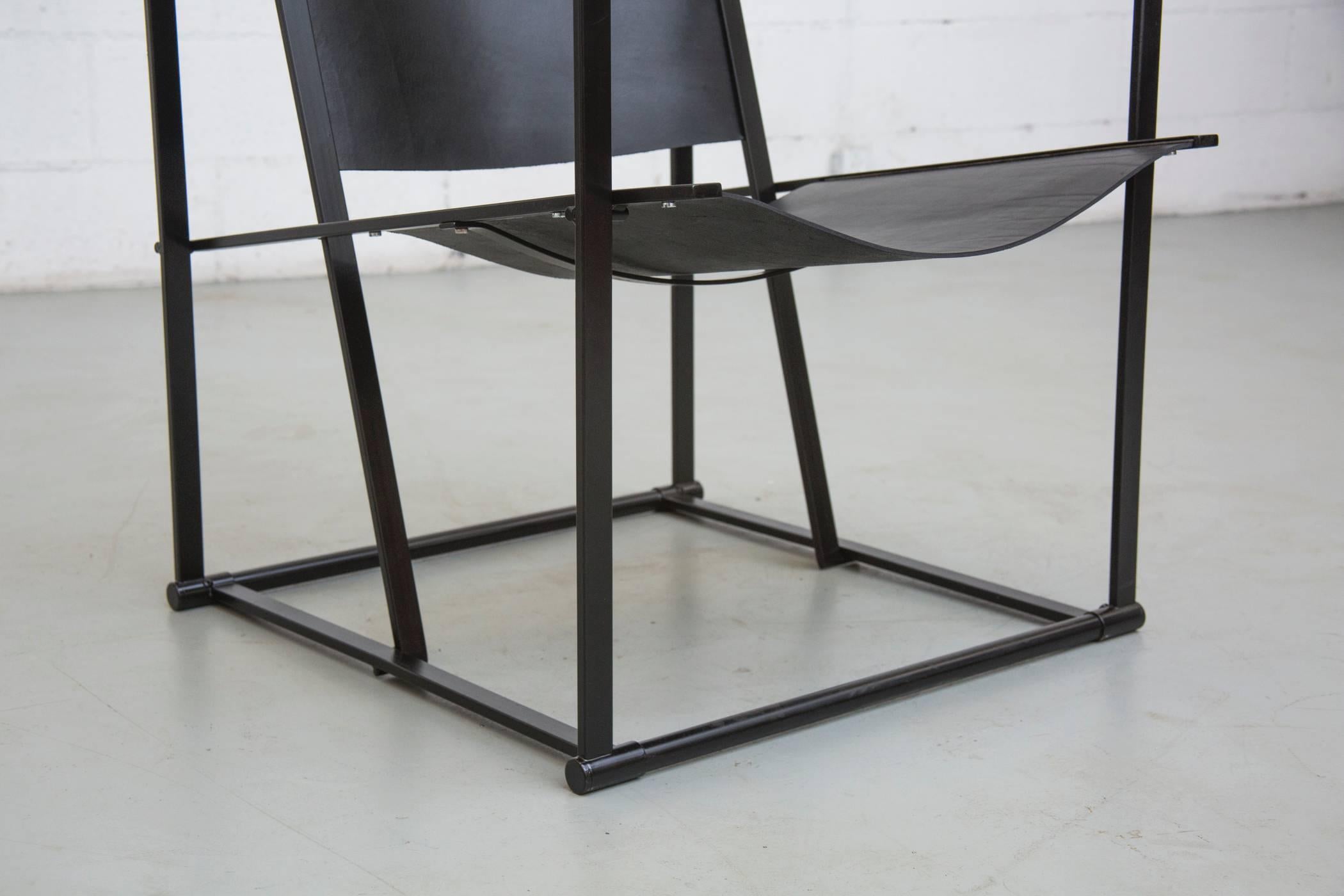 Leather Cube Lounge Chair by Radboud Van Beekum for Pastoe