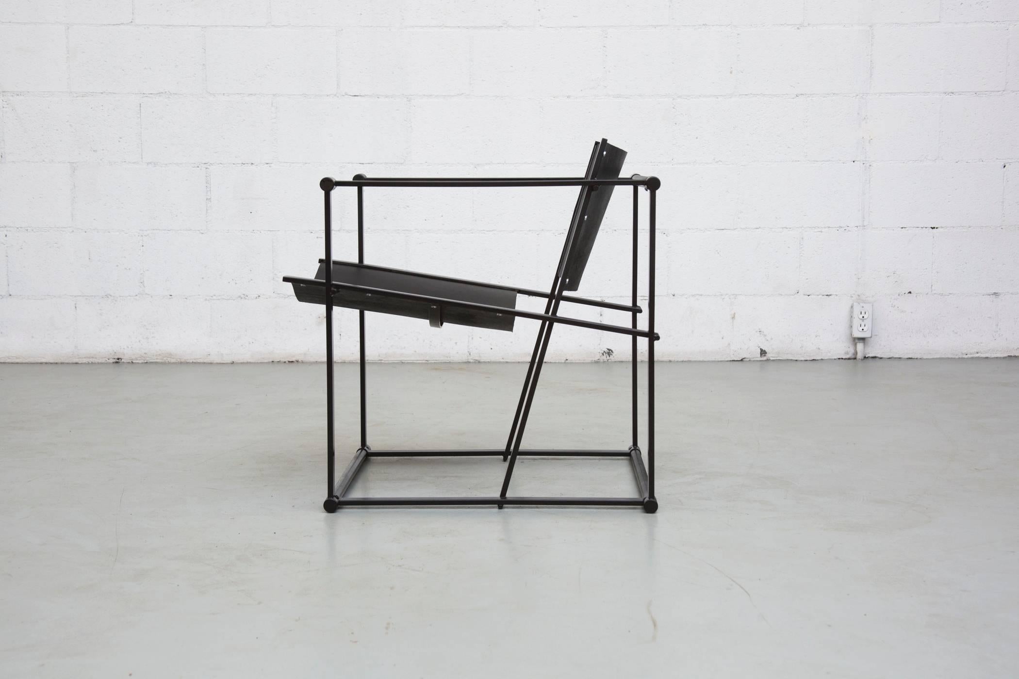 Mid-Century Modern Cube Lounge Chair by Radboud Van Beekum for Pastoe