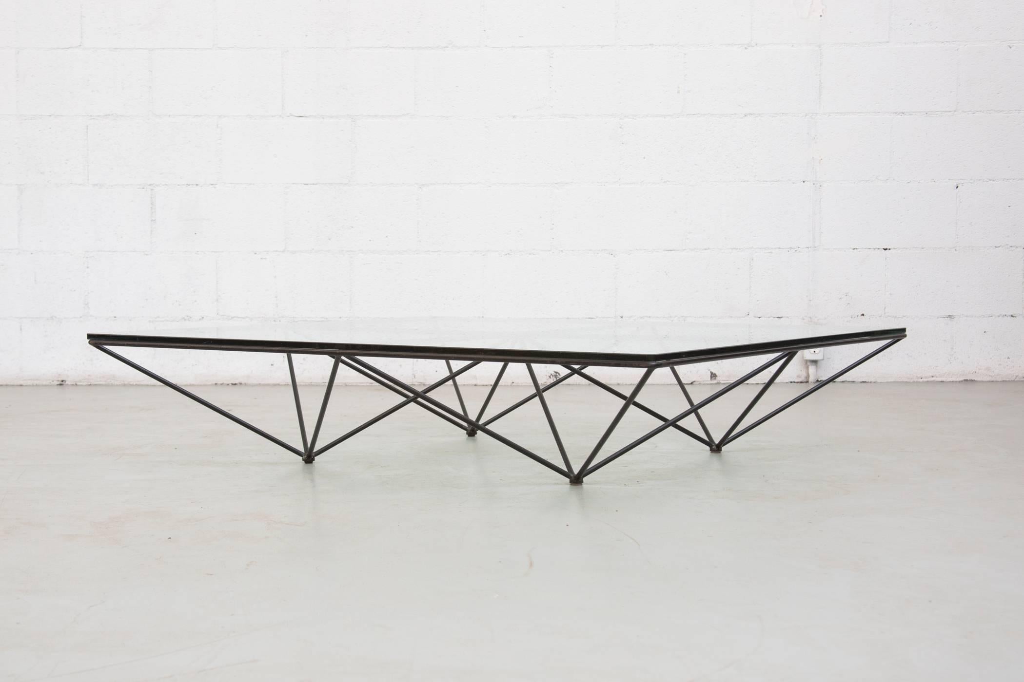 Architectural coffee table in the style of the 