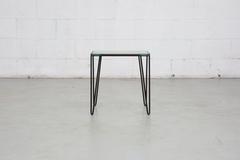 A. Bueno de Mesquita for Spurs Glass and Metal Side Table