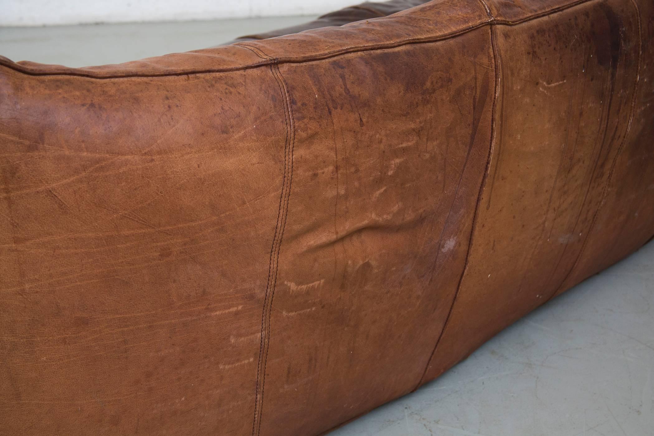 Leather Le Bambole Sofa by Mario Bellini for C&B Italia