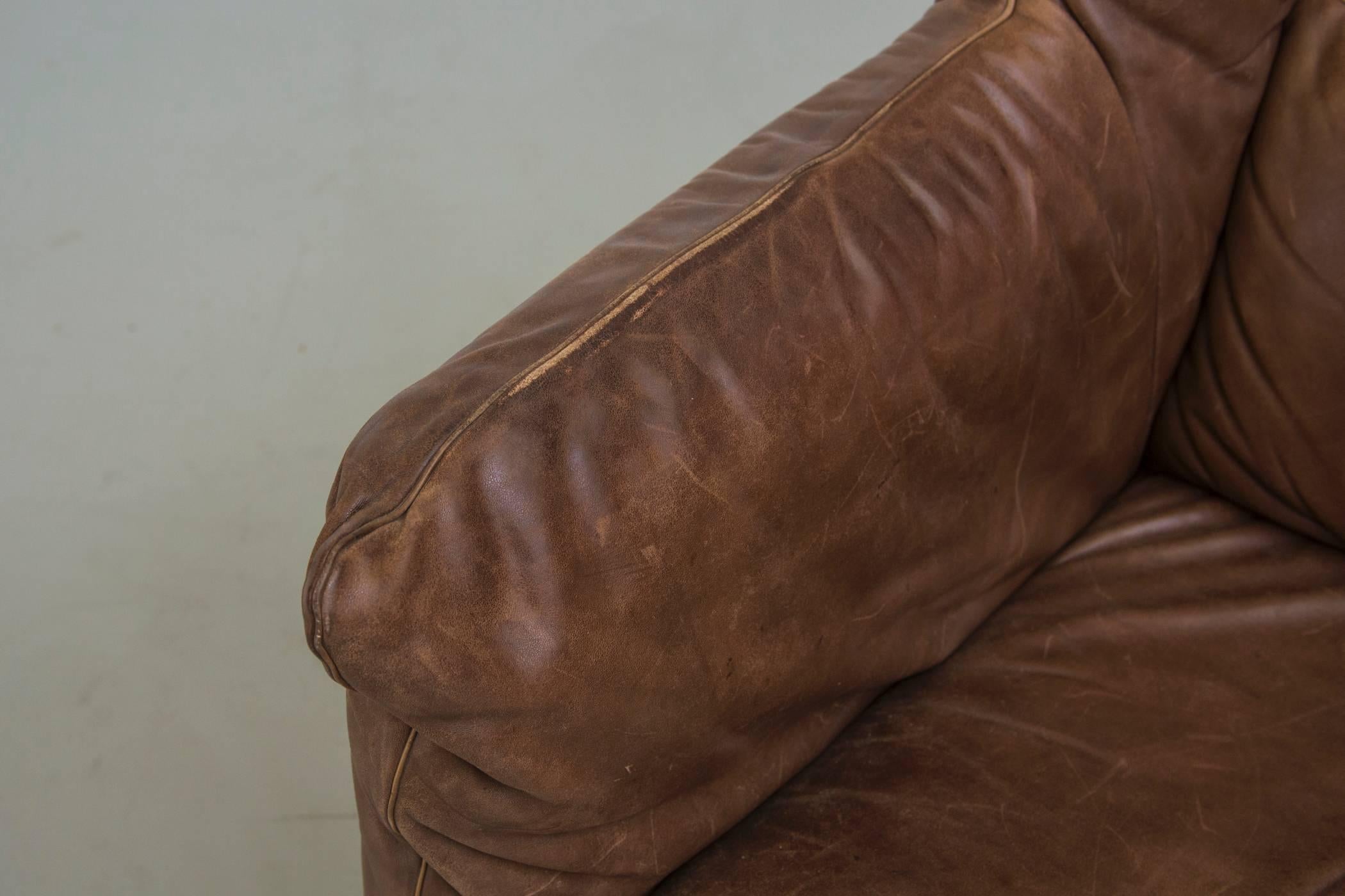 Gerard van Den Berg Leather Lounge Chair 1