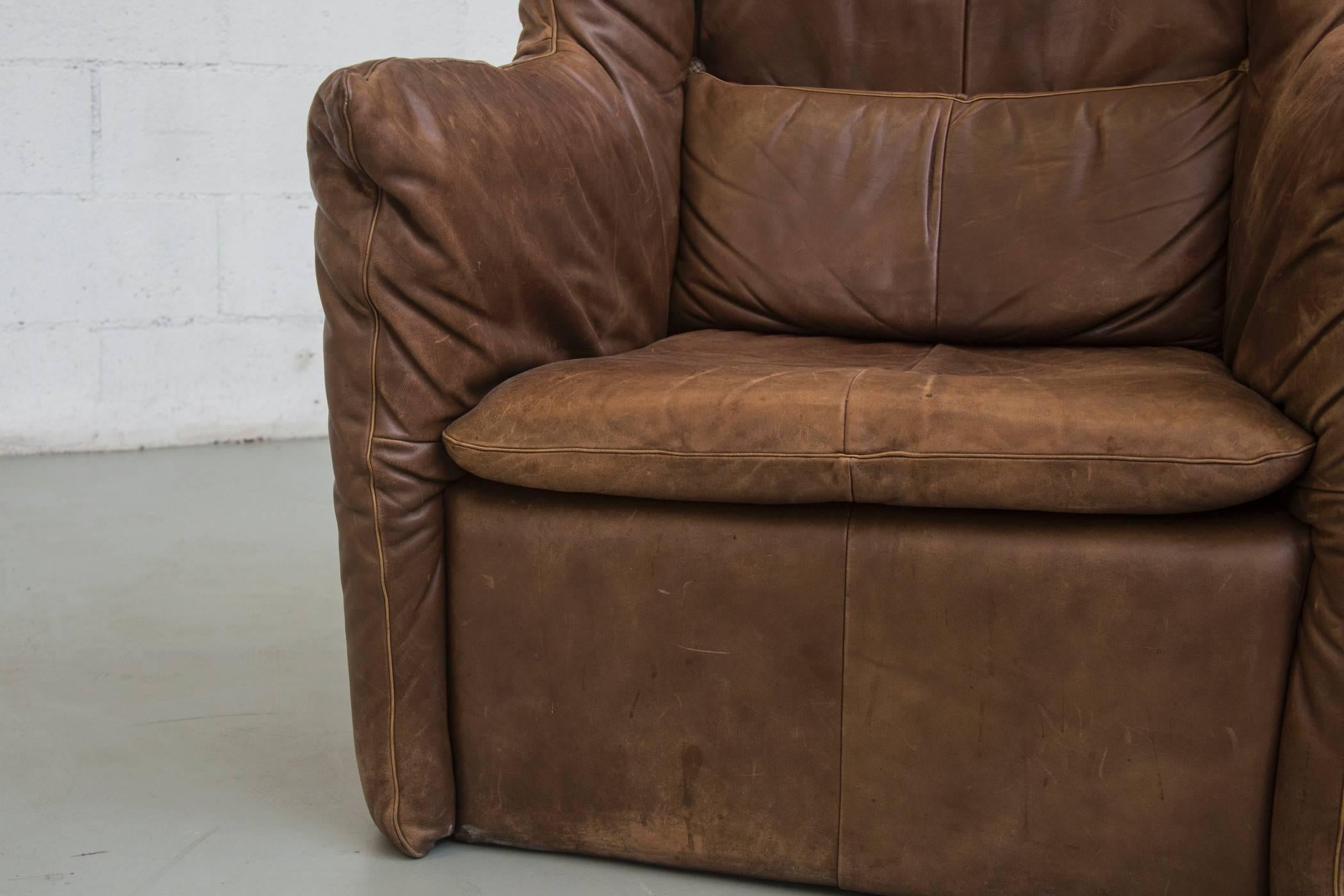 Gerard van Den Berg Leather Lounge Chair 2