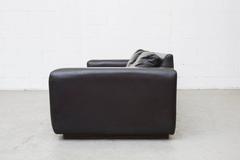 Extra Long Mid-Century Leather Sofa